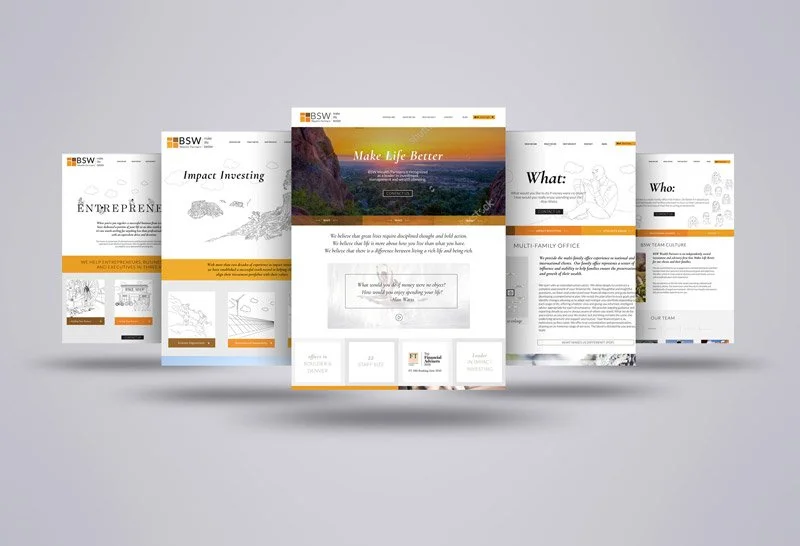 Website, Marketing Design and Illustration | BSW Wealth Partners