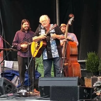 Playing with Peter Rowan and Christopher Henry.