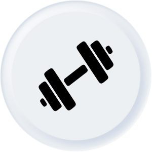 Fitness ikonica sa slikom tega bučice