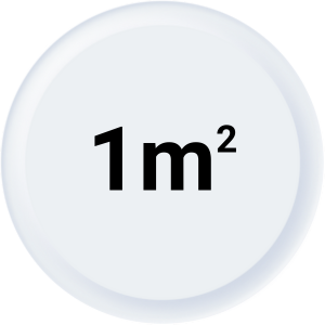 Ikonica koja prikazuje 1 kvadratni metar