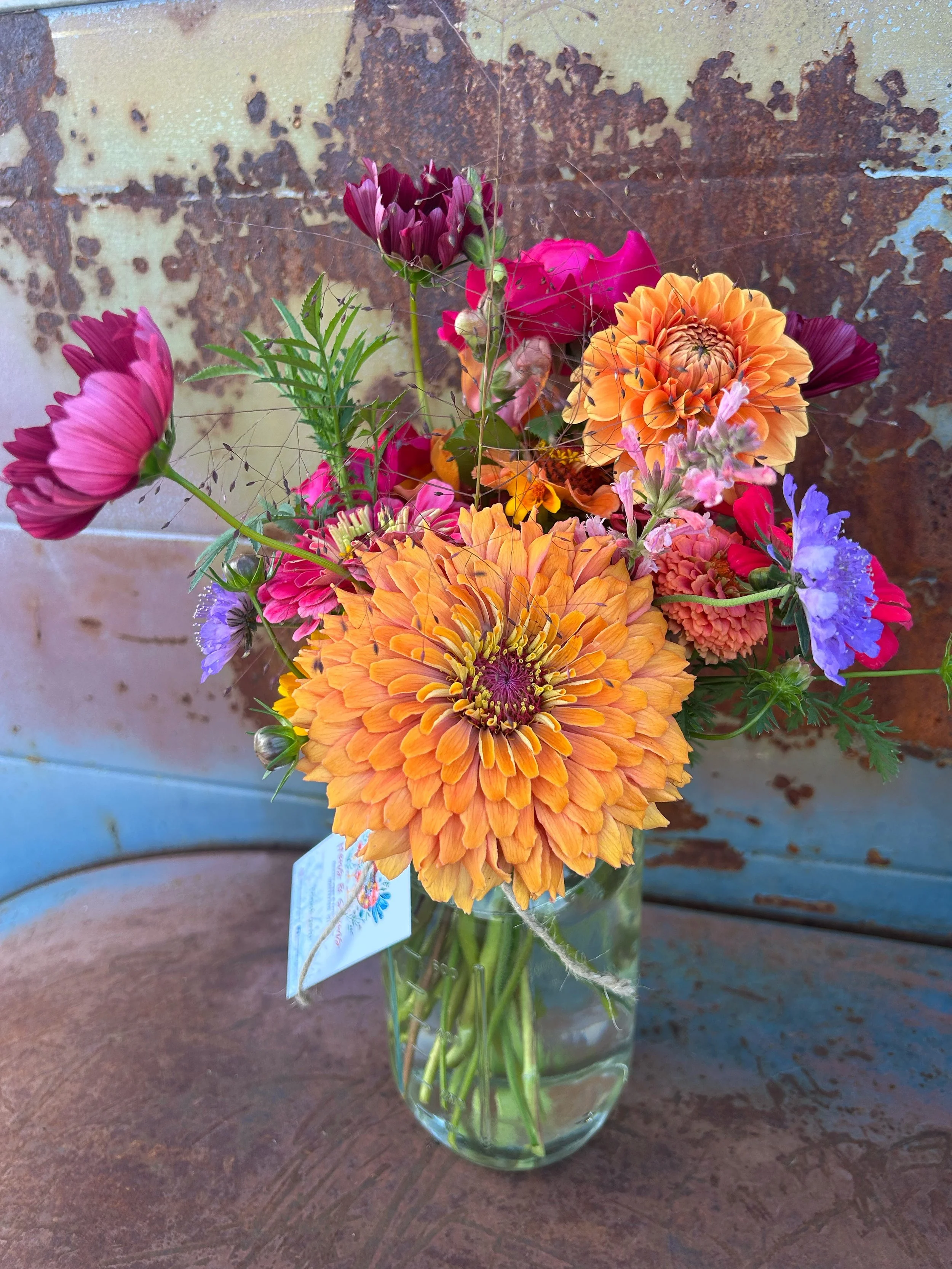 Jam Jar Bouquets - Fresh Cut