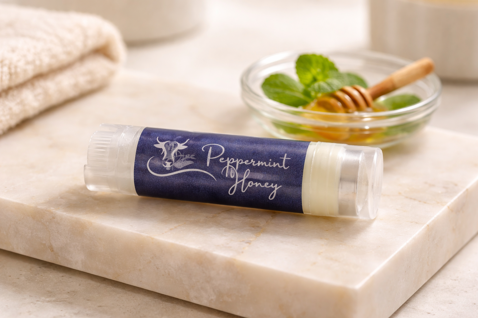 Peppermint Honey Lip Balm .15 oz