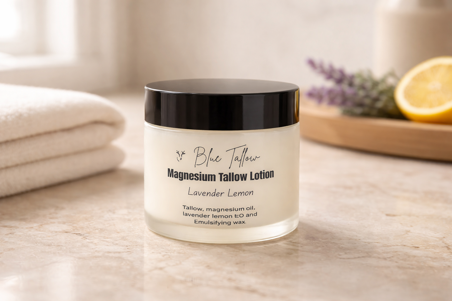 Lavender Lemon Magnesium Lotion 4 ounces