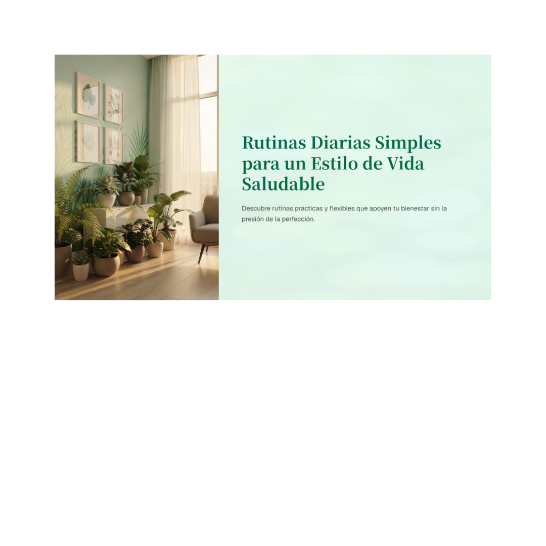 Rutinas Diarias Simples para una Vida Saludable