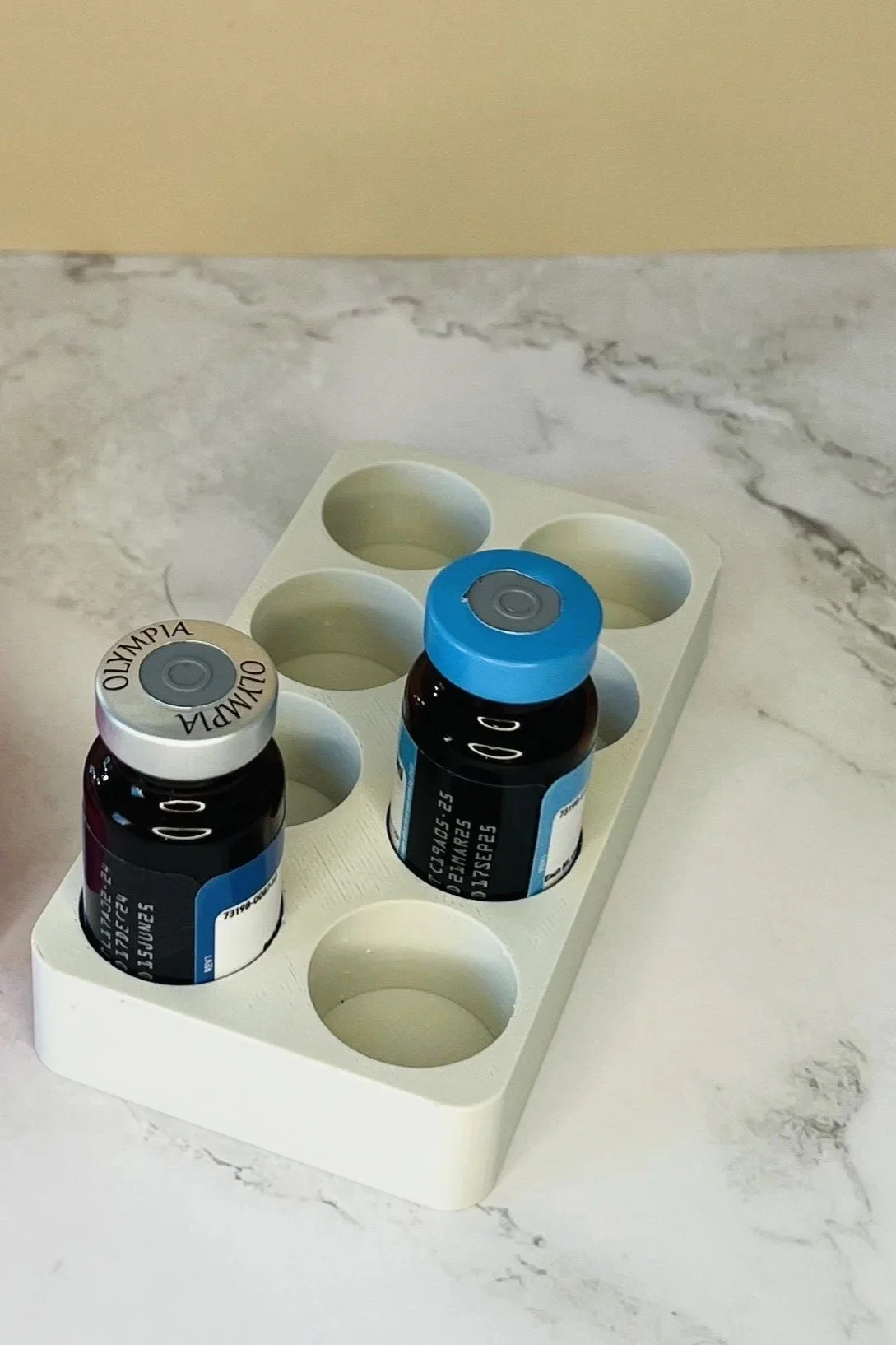 10mL vial holder, 8 slot medical organizer, Refined In Layers INC