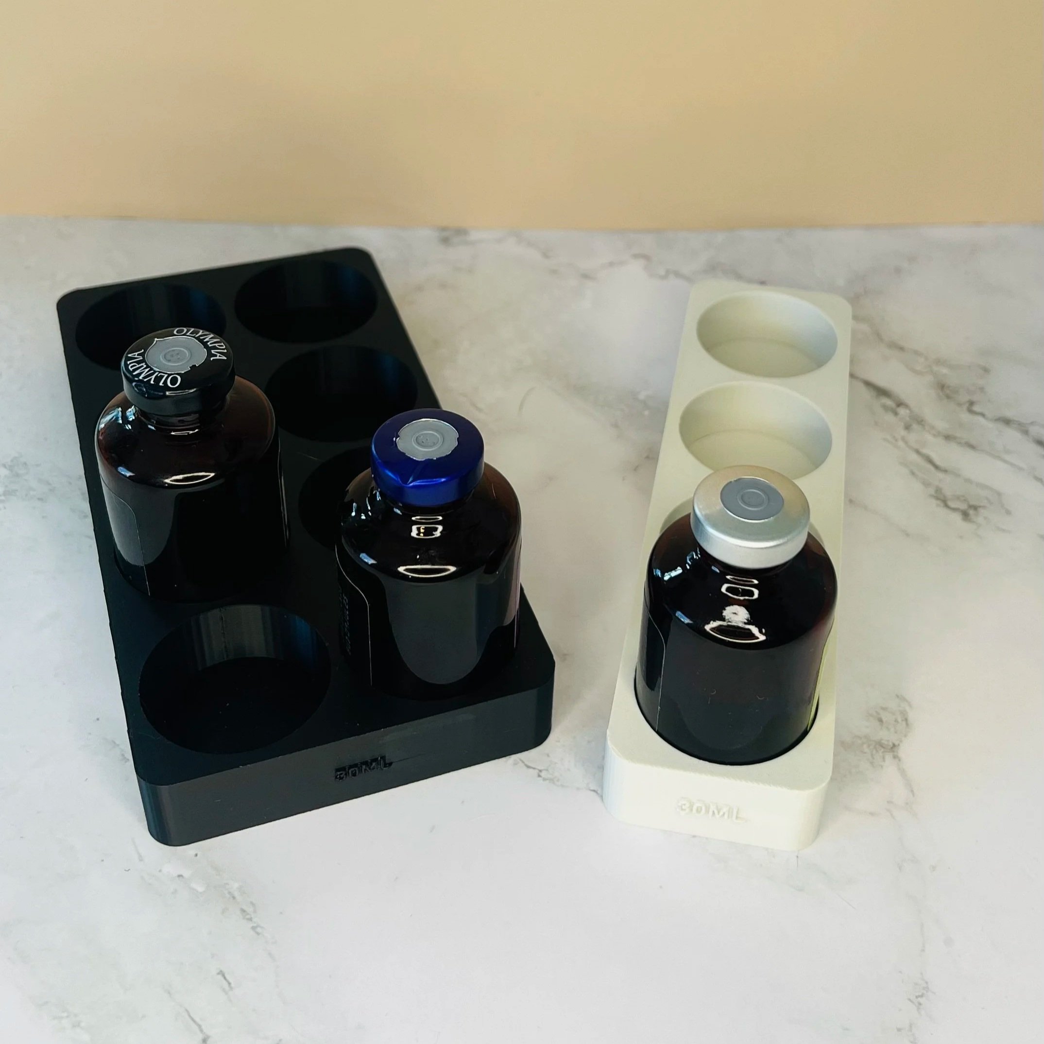 30mL Vial holders, 4 or 8 slot orangizer, Refined In Layers INC