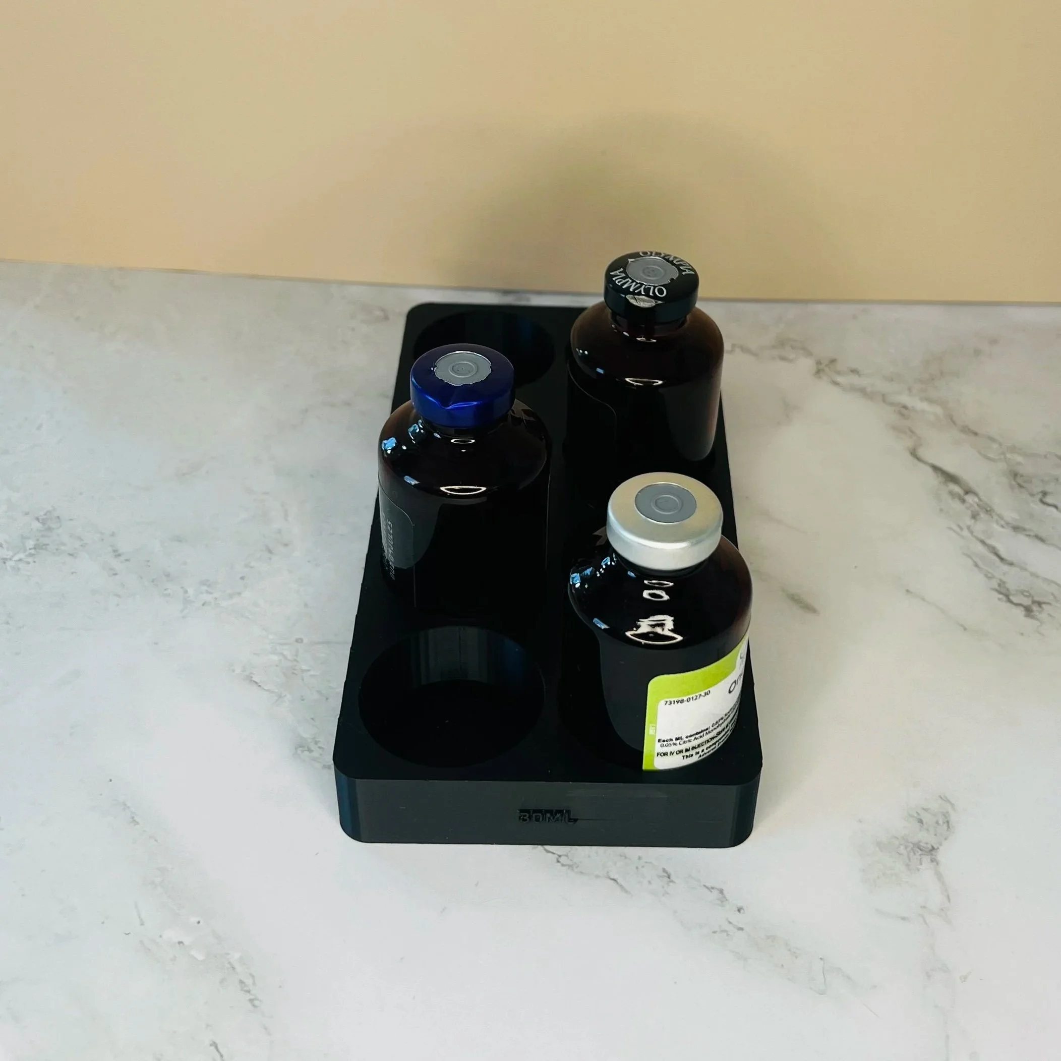 30mL Vial holder, 8-slot medical organizer, Refined In Layers INC