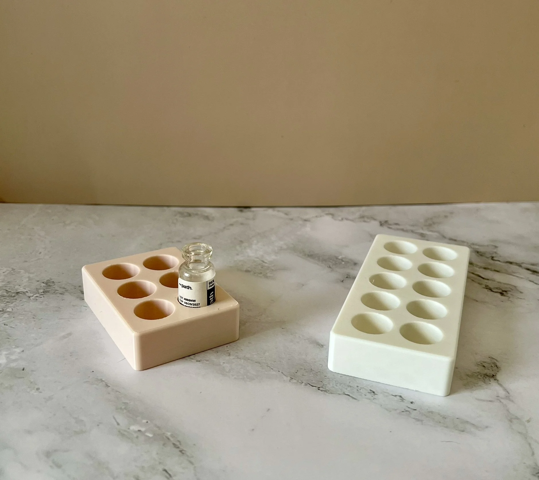 3mL vial Holder- available in 6 & 10 slot