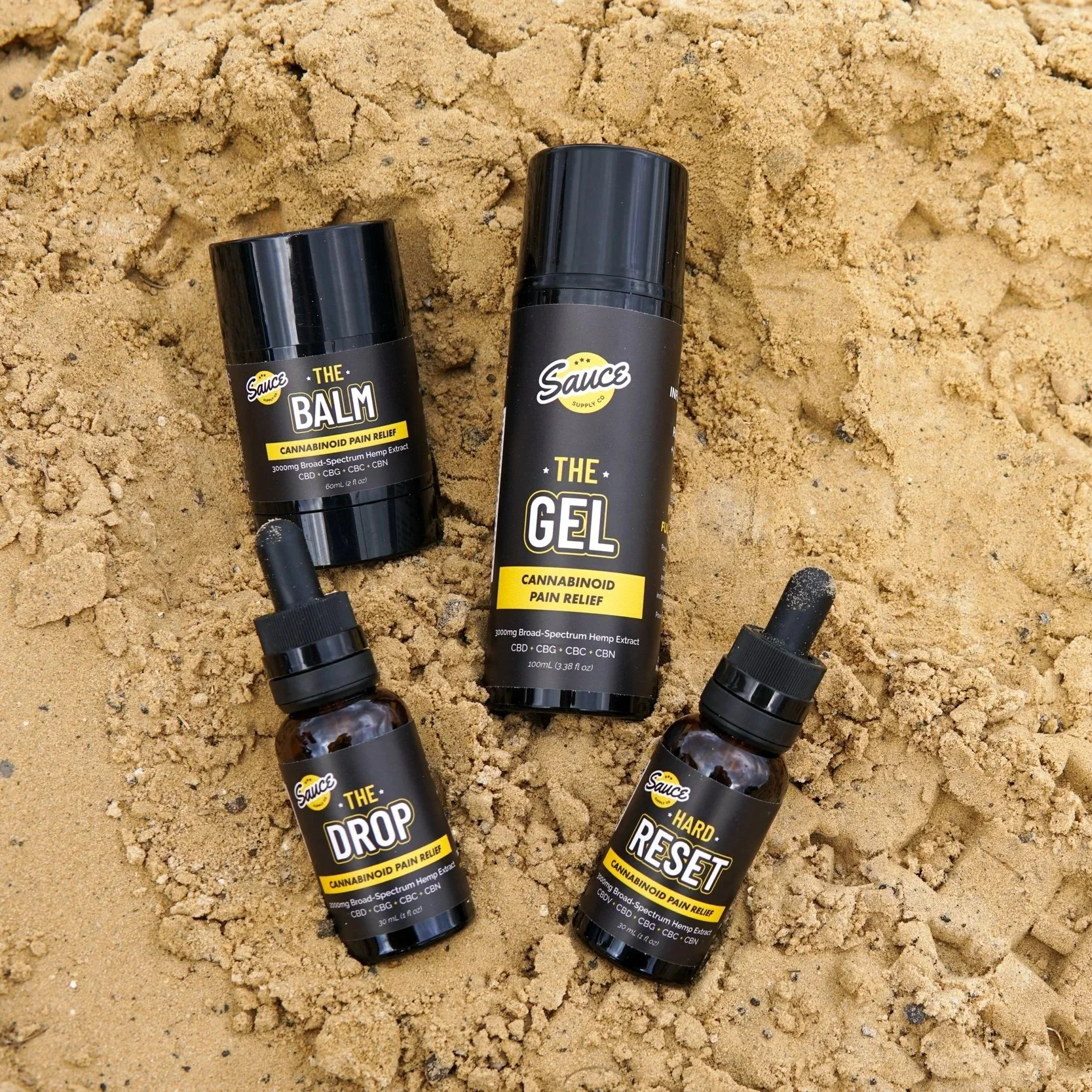 Sauce Supply Co (CBD Recovery) 
Branding • Website Design • Packaging