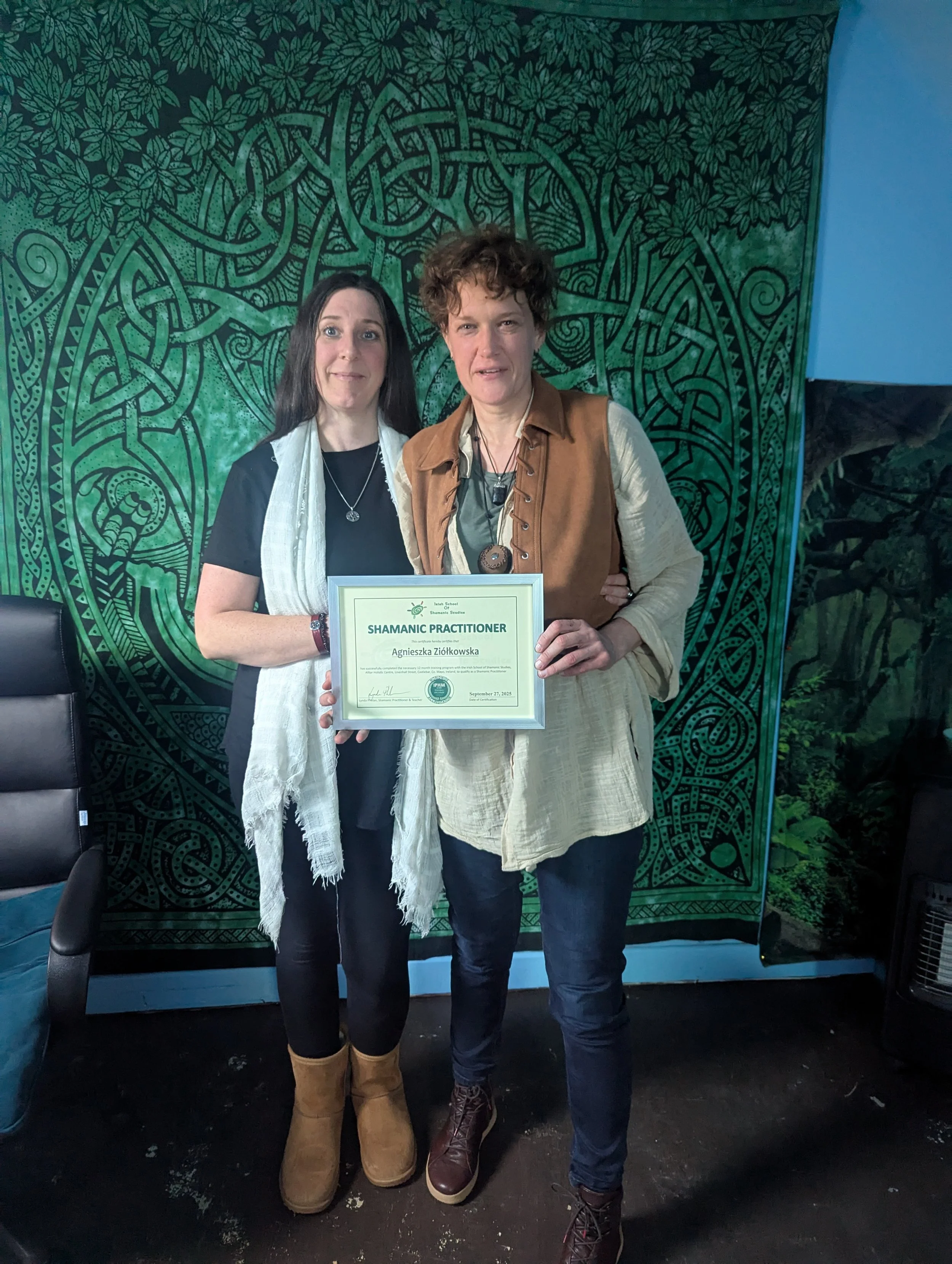 With Lynda Phelan, Irish School of Shamanic Studies, Shamanic Practitioner training