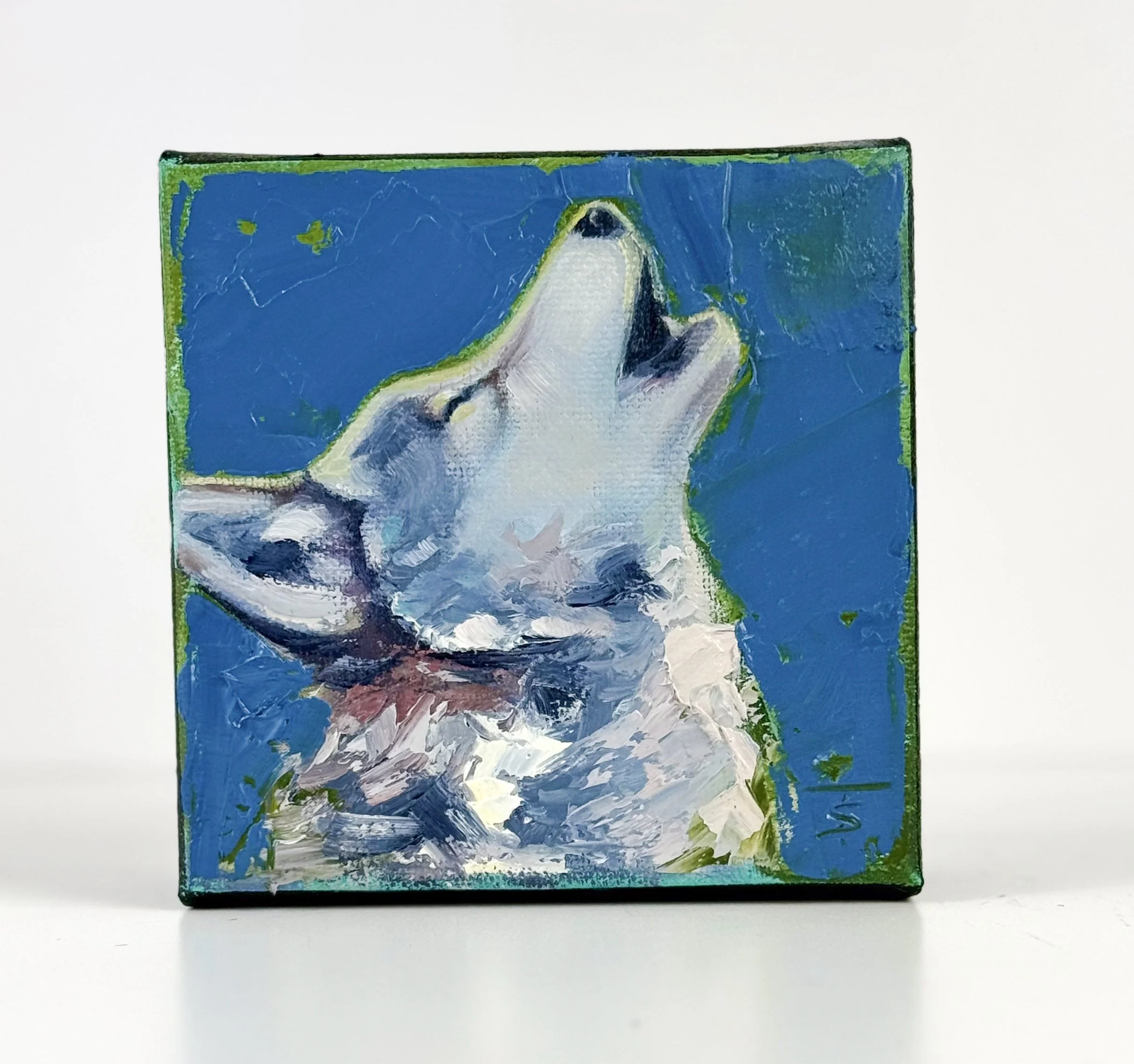 Henry | 4x4 Gallery Depth Painting by Tabitha Schae