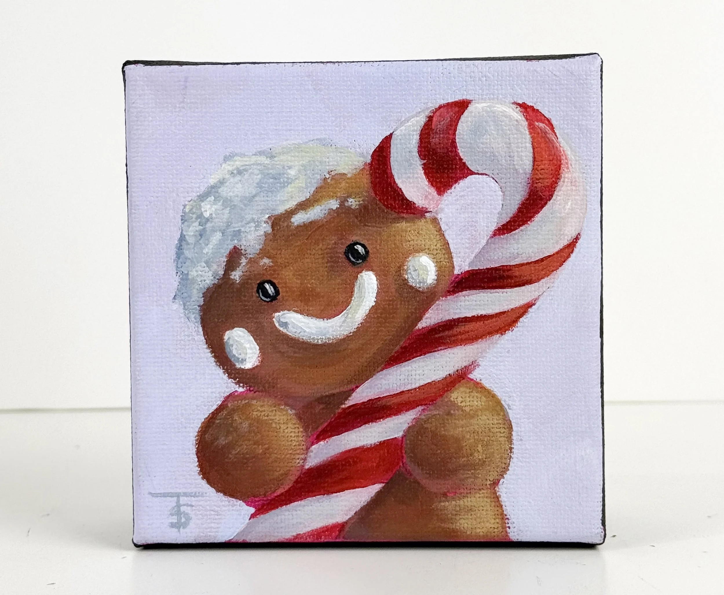 Cute as a Button | 4x4 Gallery Depth Painting by Tabitha Schae