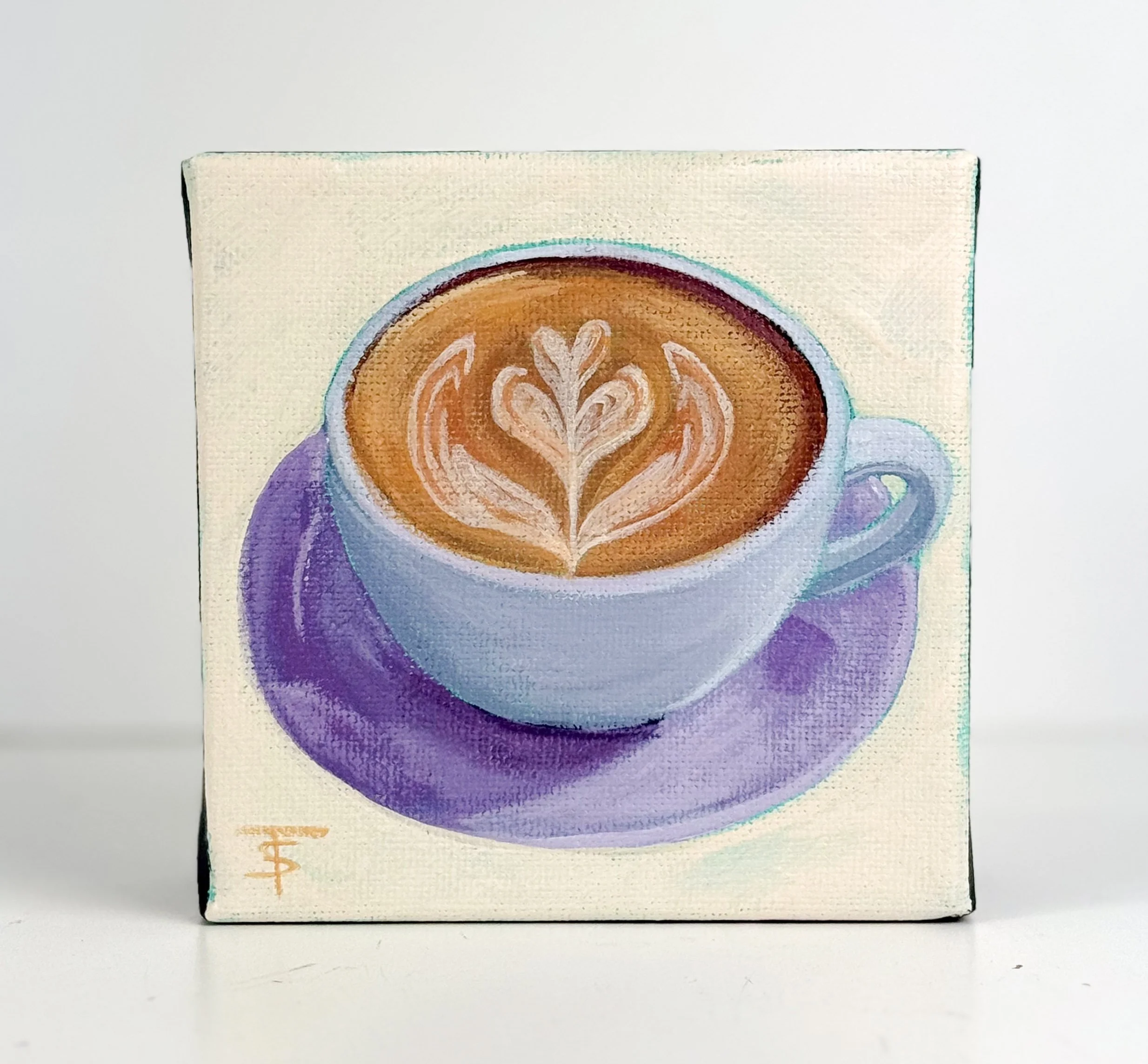 Good Morning | 4x4 Gallery Depth Painting by Tabitha Schae