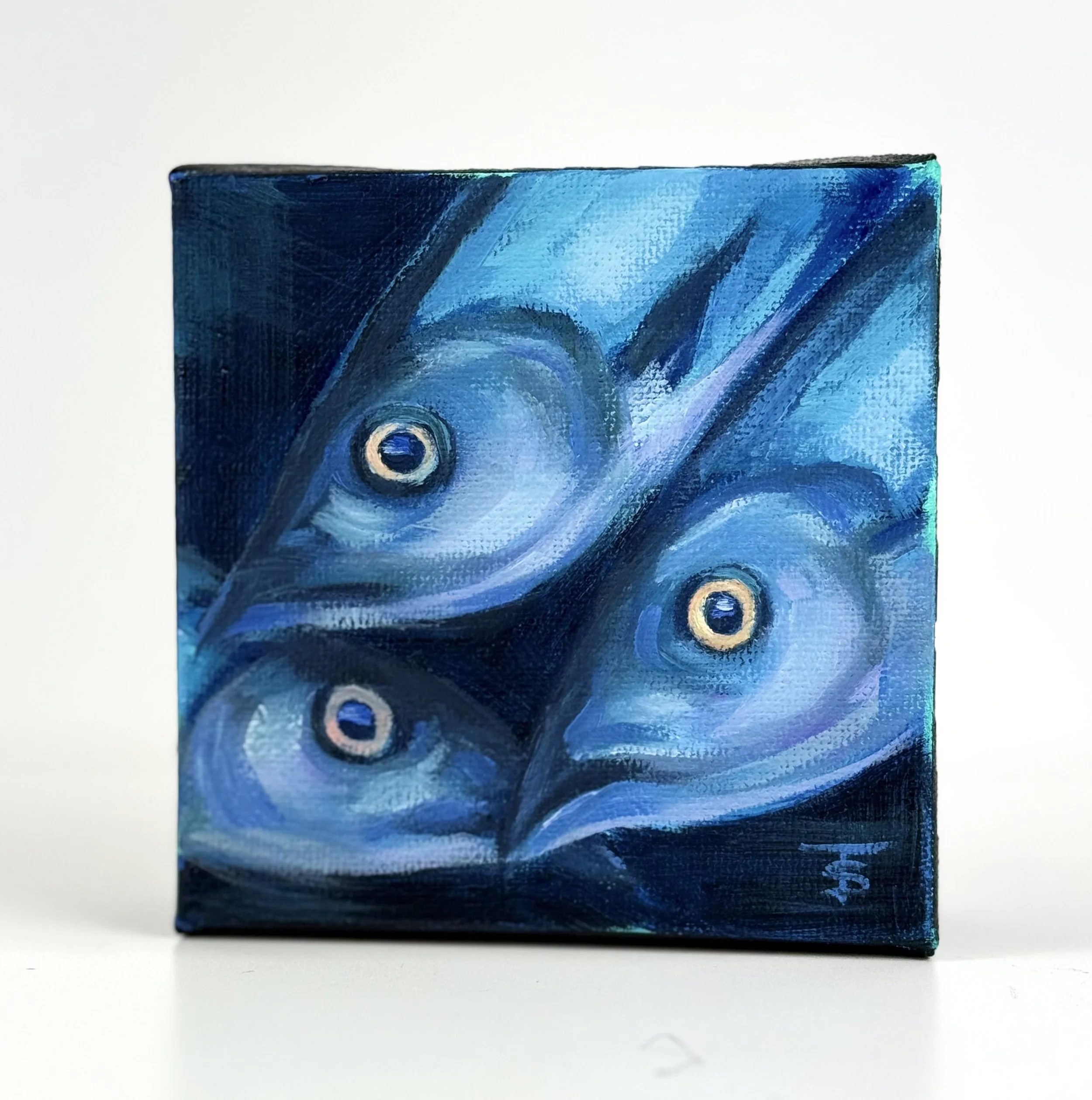 Tight Squeeze | 4x4 Gallery Depth Painting by Tabitha Schae