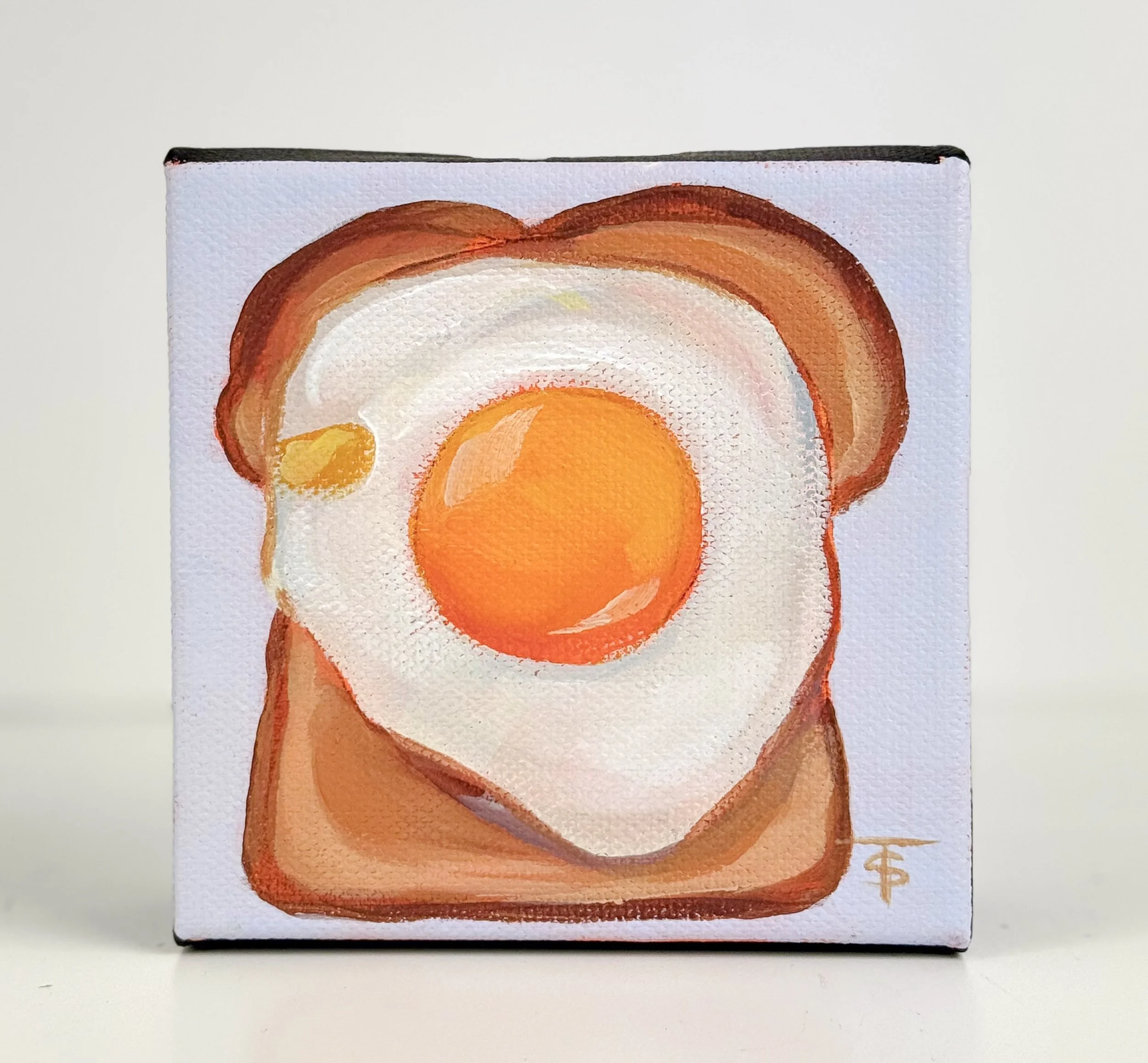 Breakfast | 4x4 Gallery Depth Painting by Tabitha Schae