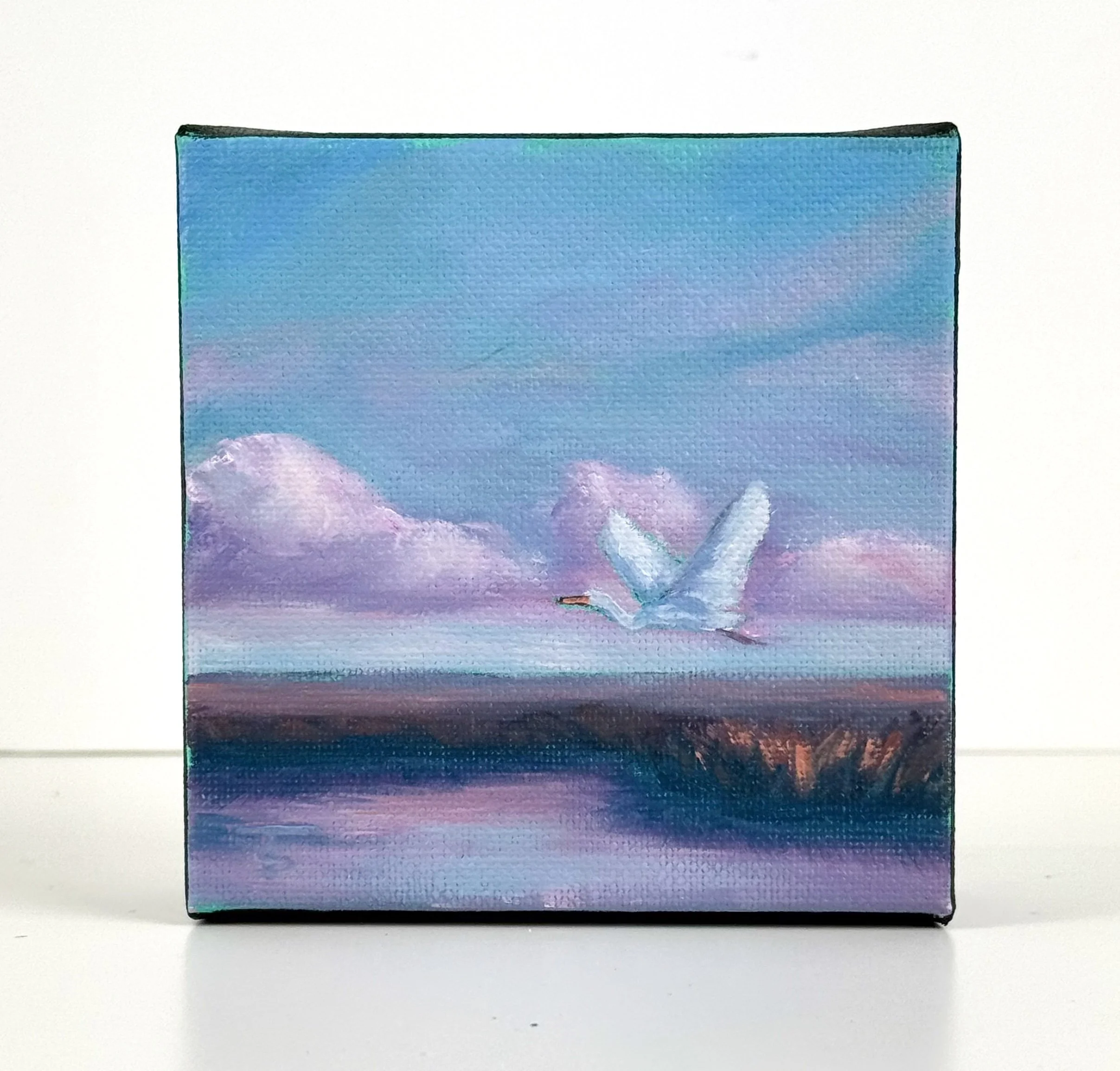 At Peace | 4x4 Gallery DepthPainting by Tabitha Schae