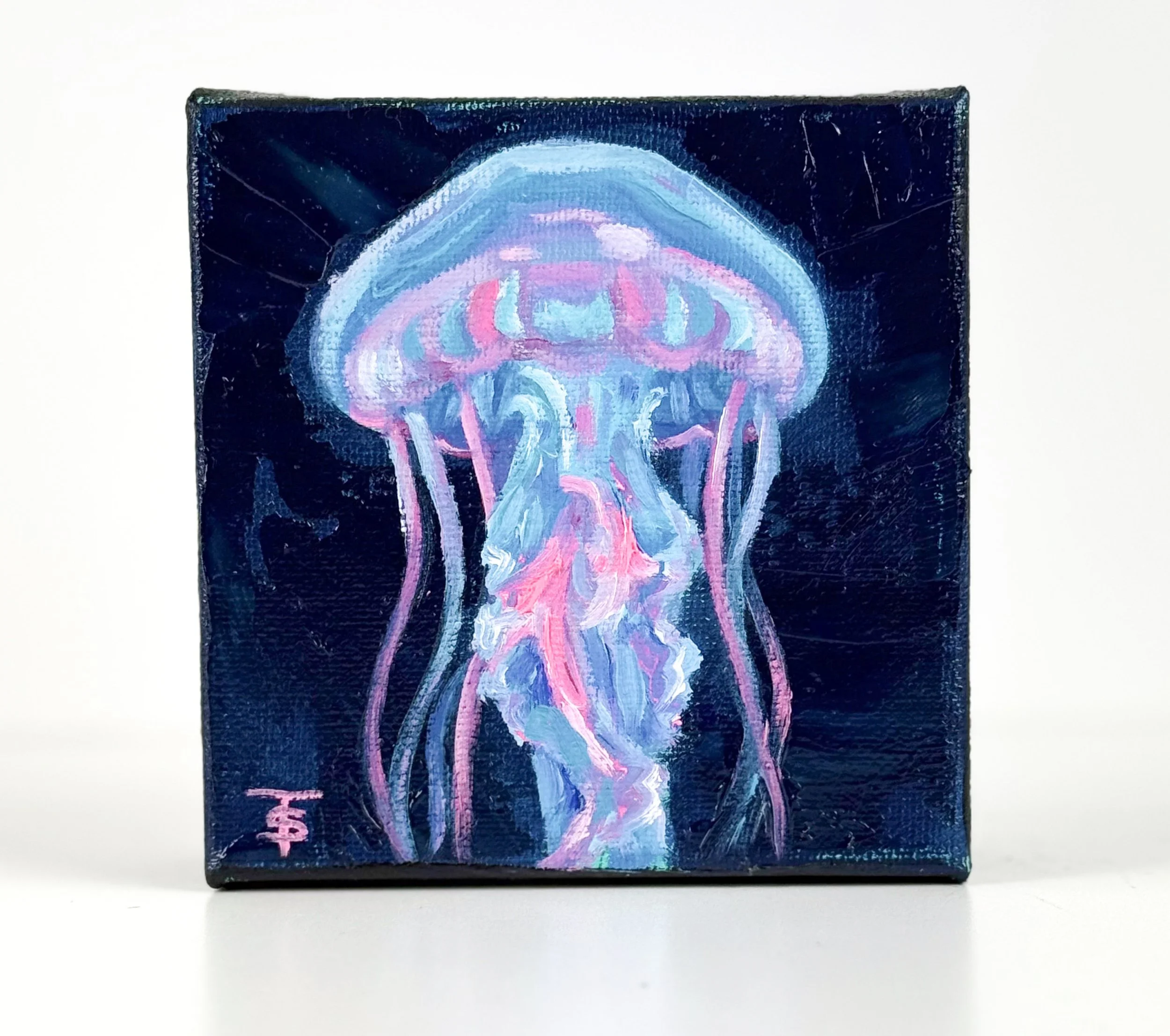 Glow | 4x4 Gallery Depth Painting by Tabitha Schae