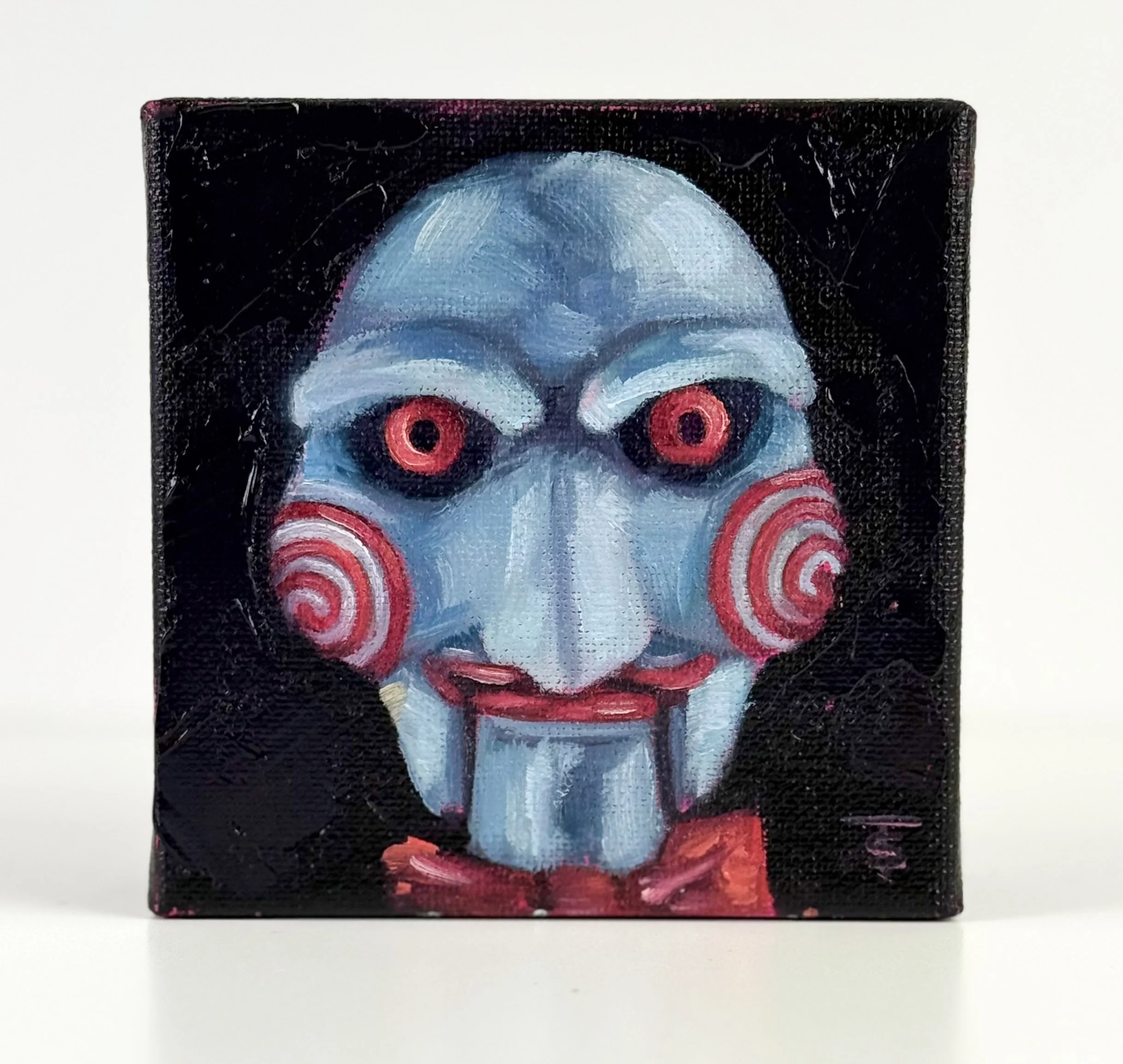 Do you want to Play a Game | 4x4 Gallery Depth Painting by Tabitha Schae