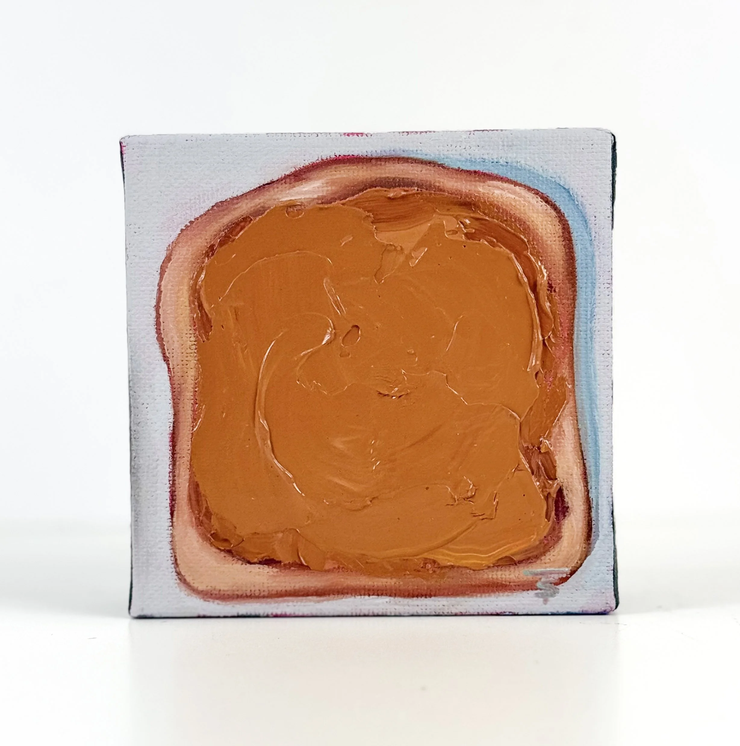 Peanut Butter | 4x4 Gallery Depth Painting by Tabitha Schae