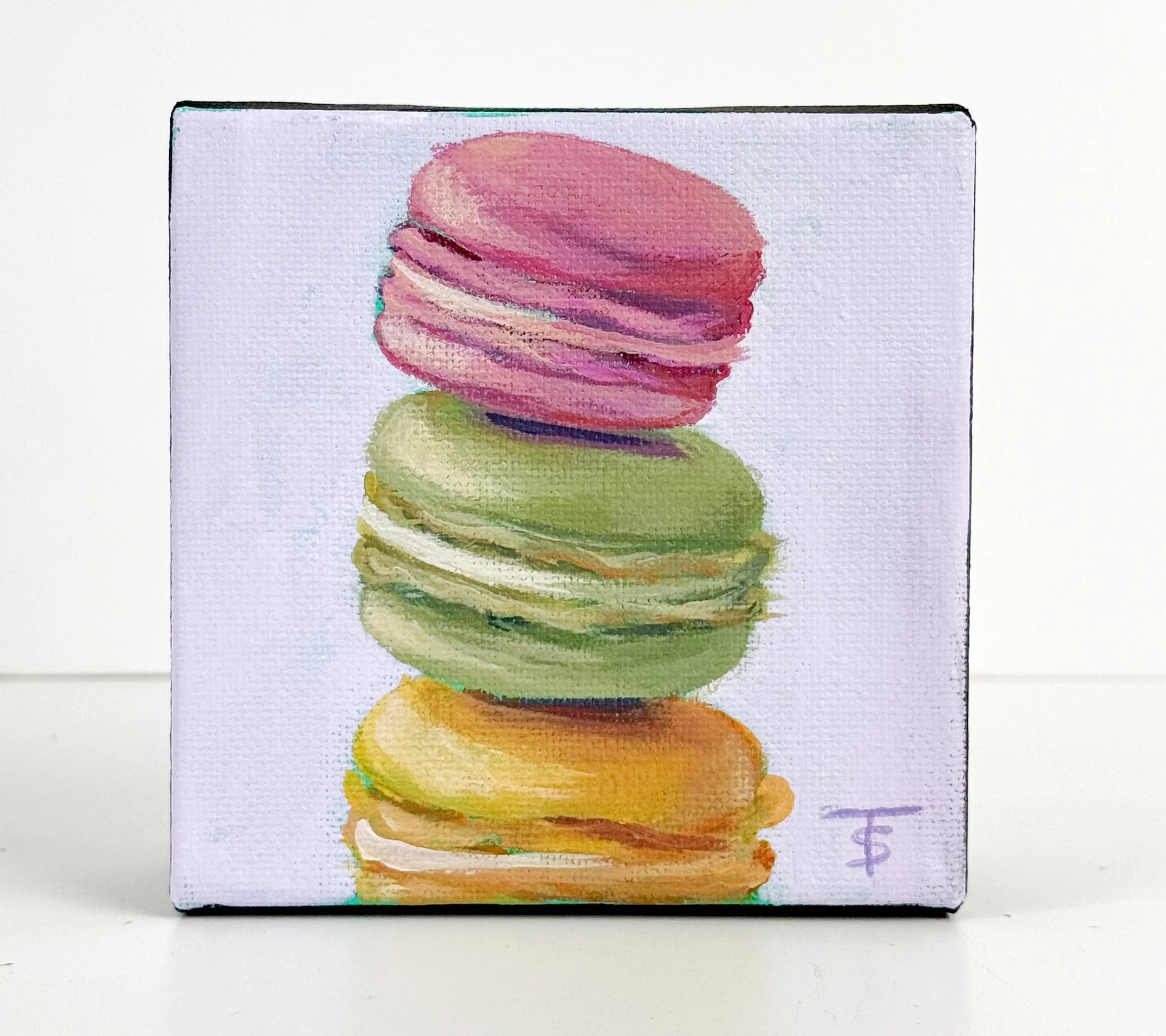 Yum | 4x4 Gallery Depth Painting by Tabitha Schae
