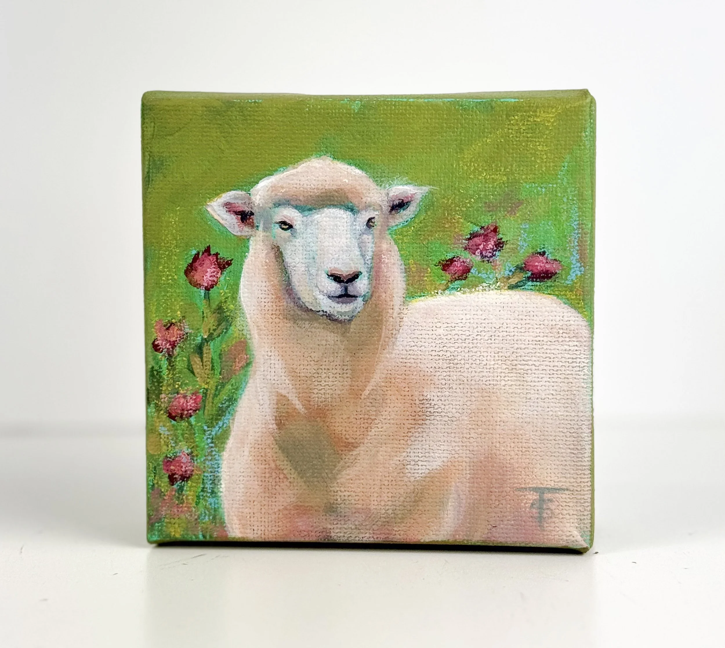 Molly | 4x4 Gallery Depth Painting by Tabitha Schae