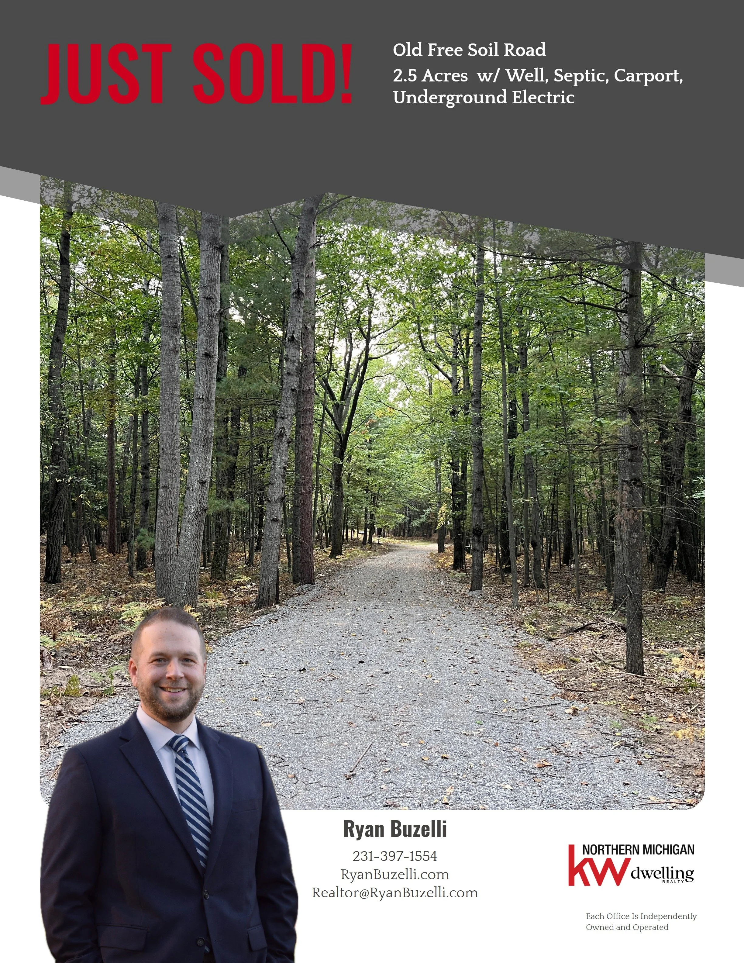 SOLD!         10650 Old Free Soil Rd., Free Soil, MI 49411