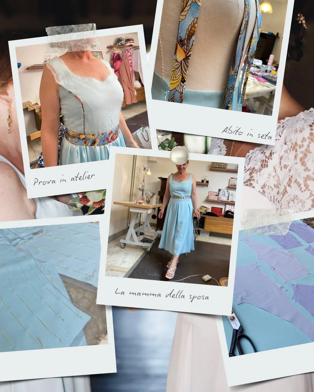 Pour le mariage de ma s&oelig;ur, j&rsquo;ai eu l&rsquo;honneur de cr&eacute;er les tenues de ma famille.
Et parmi elles, celle de ma m&egrave;re.

On a pris le temps de choisir une coupe qui lui ressemblait profond&eacute;ment.

J&rsquo;ai travaill&