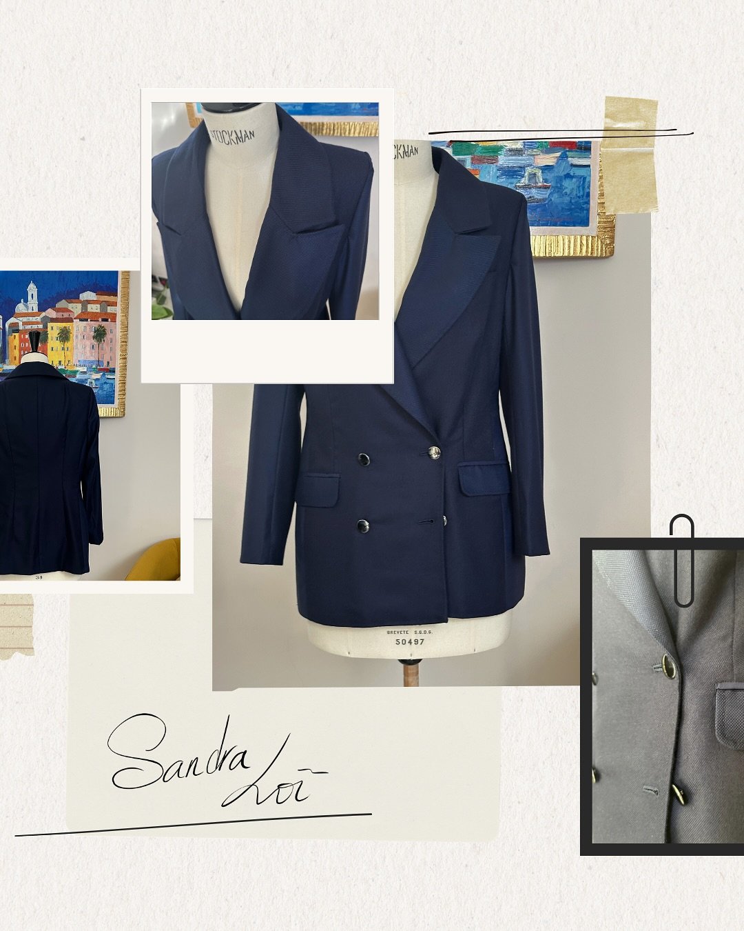 Blue Tailoring 🧵 

📩 sl.paris@sandraloi.fr 

#creator #bespoke #entrepeneur #couture #tailleurfemme