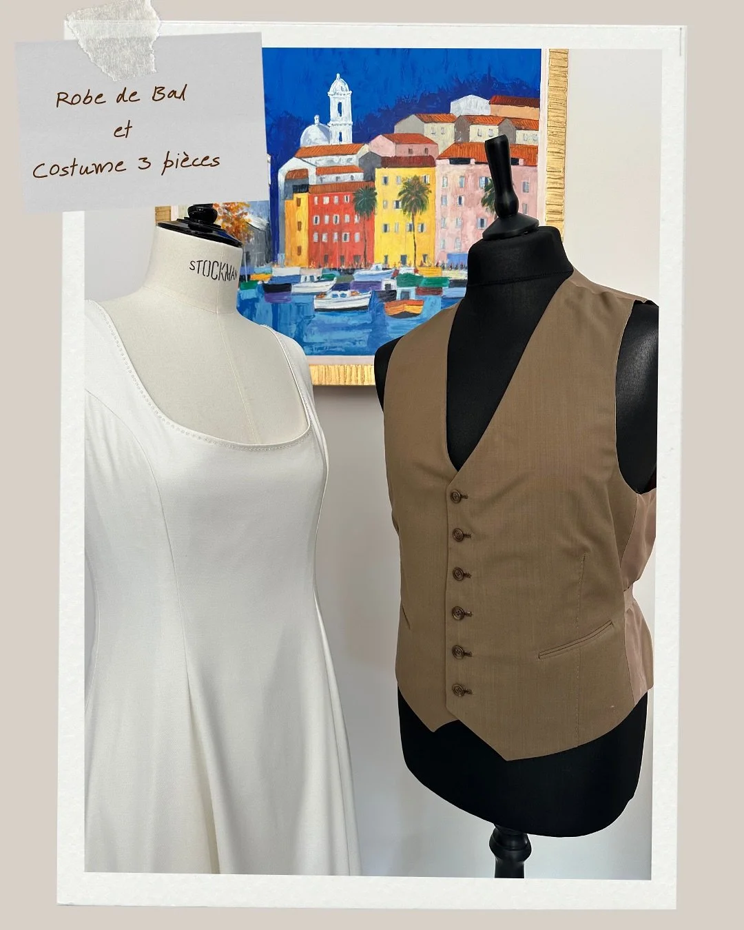 2025 Wedding 🦋 

Costume 3 pi&egrave;ces &amp; robe de l&rsquo;ouverture de bal.

Si tu as envie de porter du Sur-mesure le jour de ton mariage, tu peux m&rsquo;envoyer un mail pour recevoir toutes les informations n&eacute;cessaires : sl.paris@sand