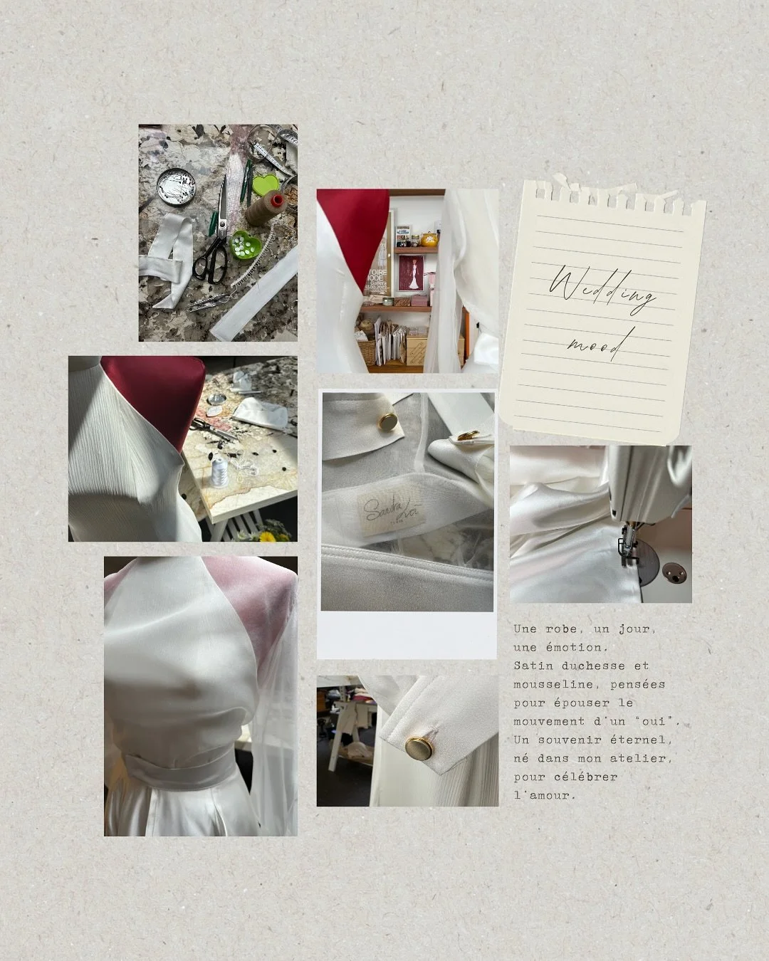 Wedding mood at the Atelier 🕊️ 

#creator #entrepreneurs #creation #weddinglook #brand