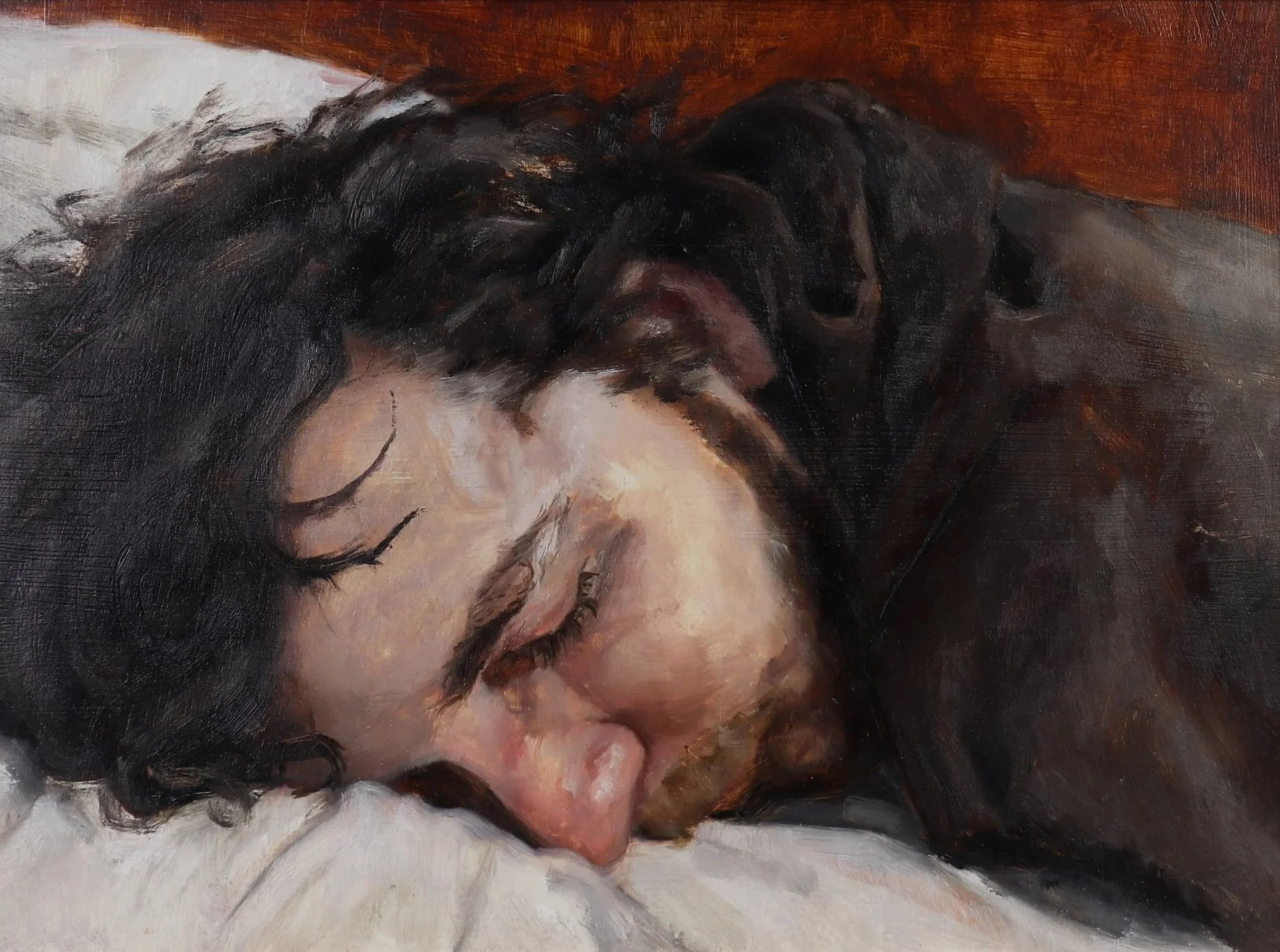 Lucas Sleeping
2024
9x12" Oil on Panel