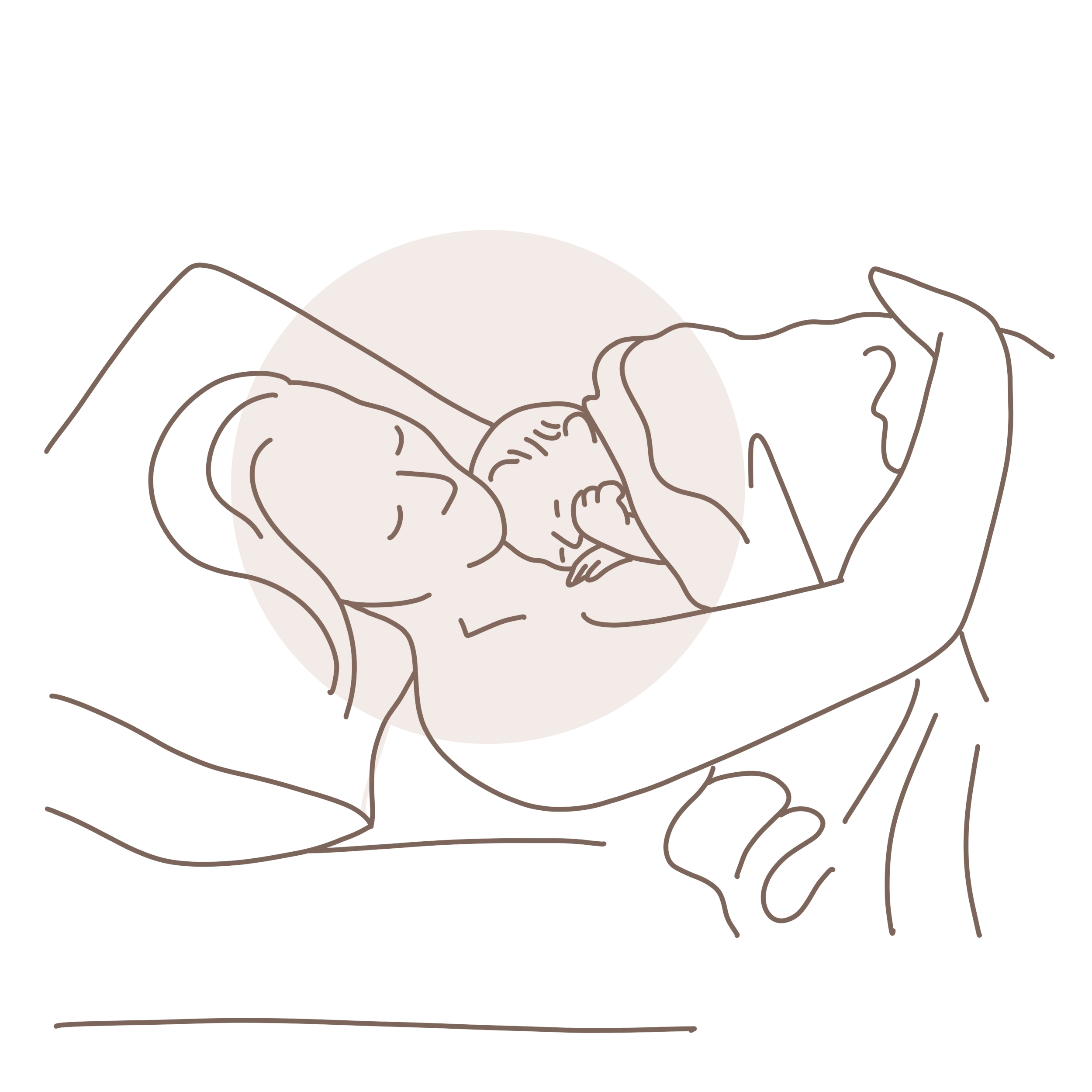 a woman holding newborn after birthing