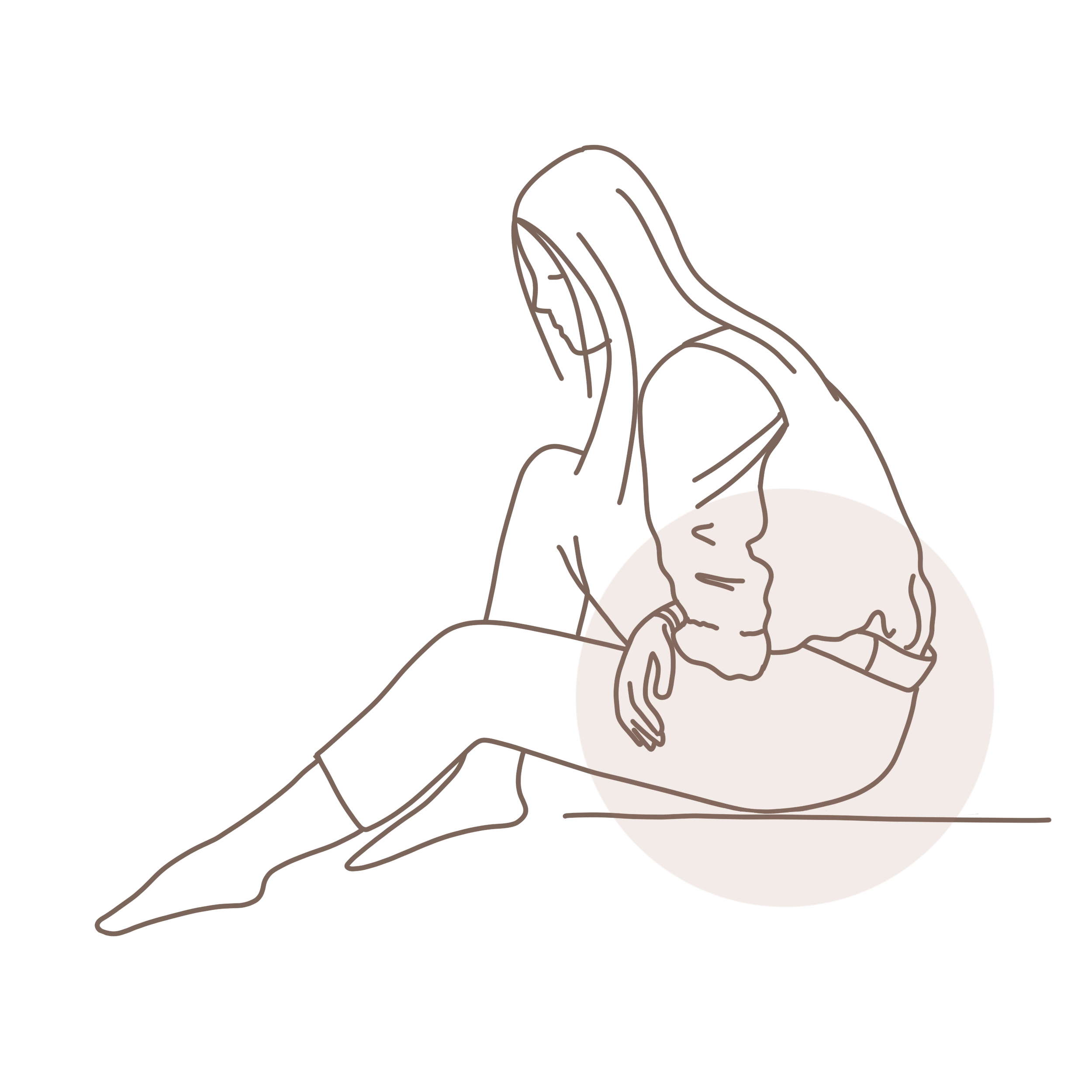 a woman with pelvic organ prolapse