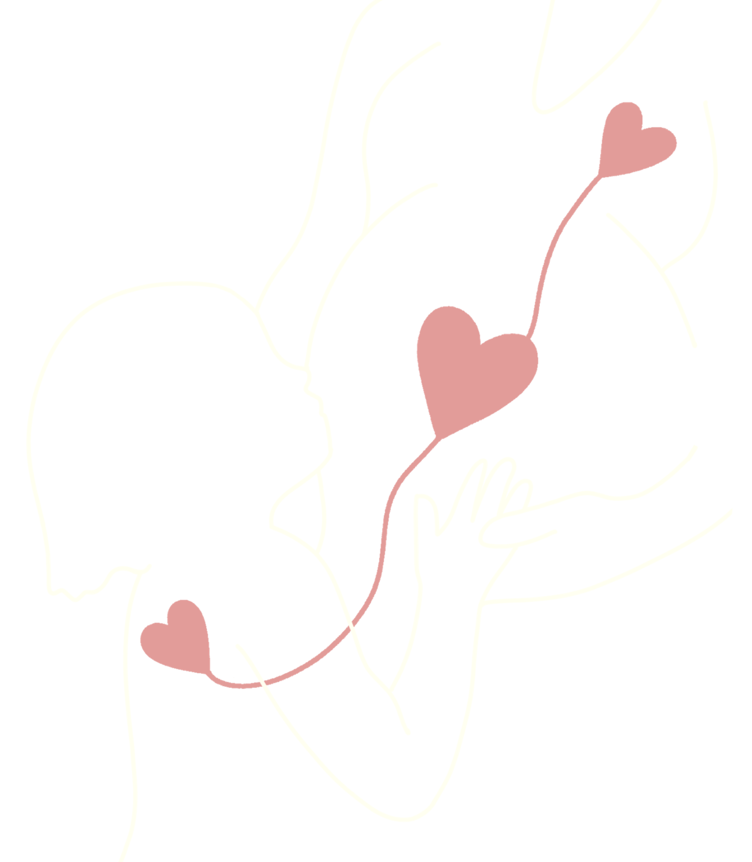 child touching belly of pregnant mother