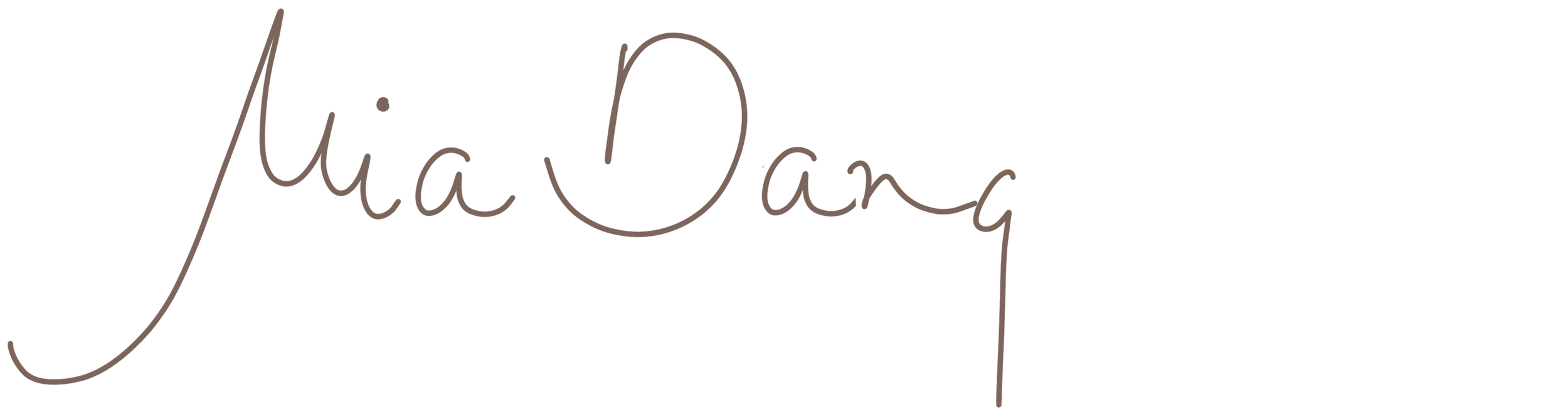 Mia Dang's signature