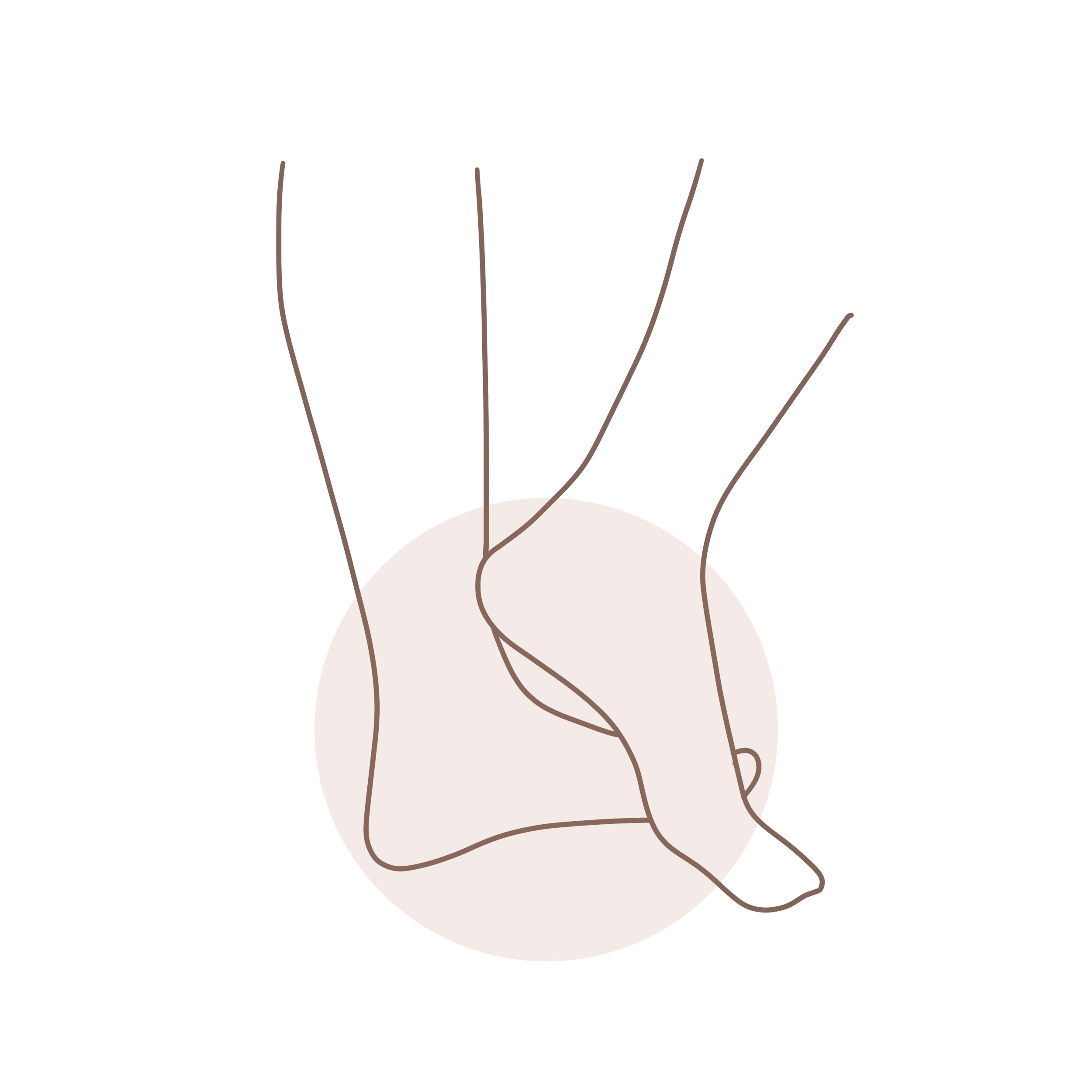 a woman's painful feet