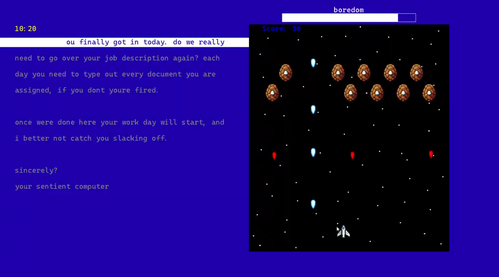 Image of Multitasking video game.