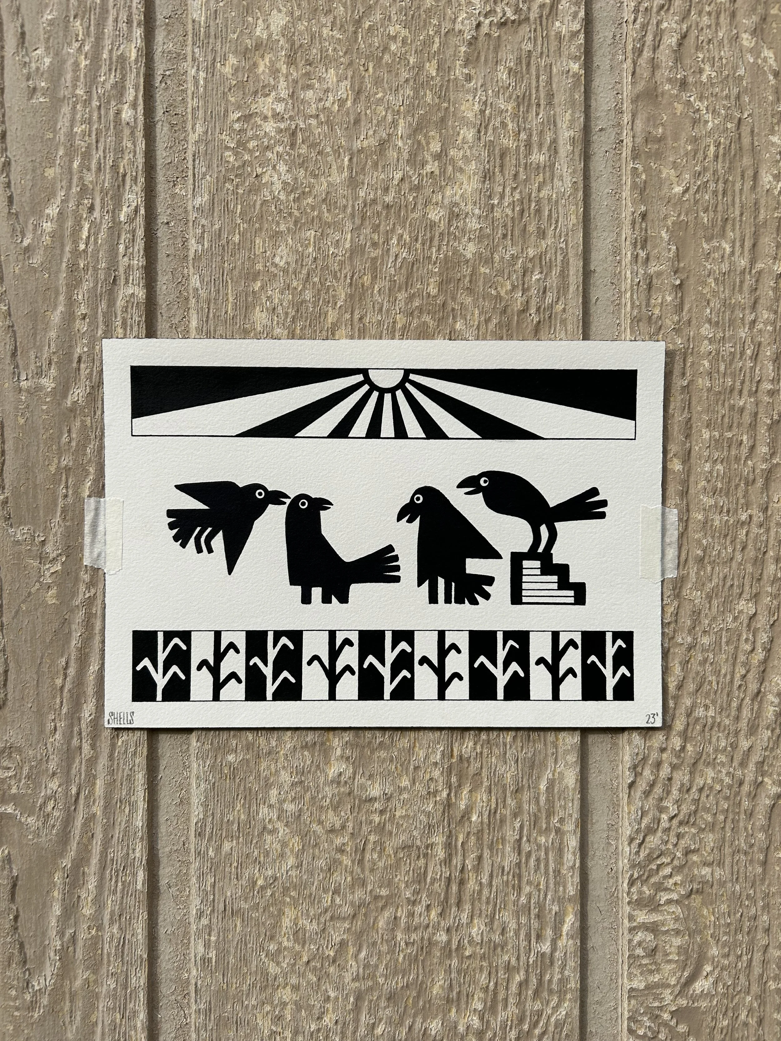 Shelly Benally @imcasterr original crow flash painting.jpeg