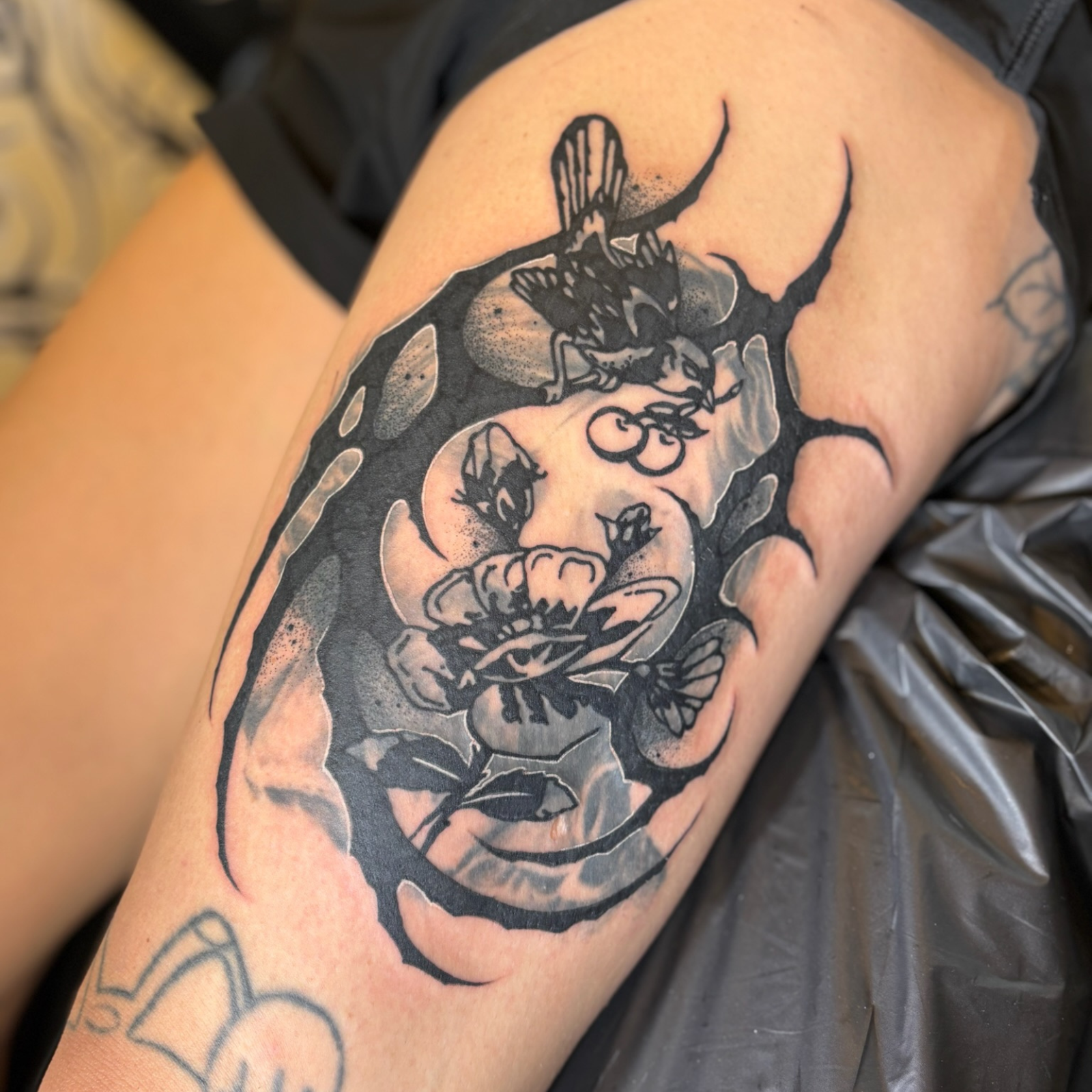 Dame of the West Tattoo Shop Blackwork