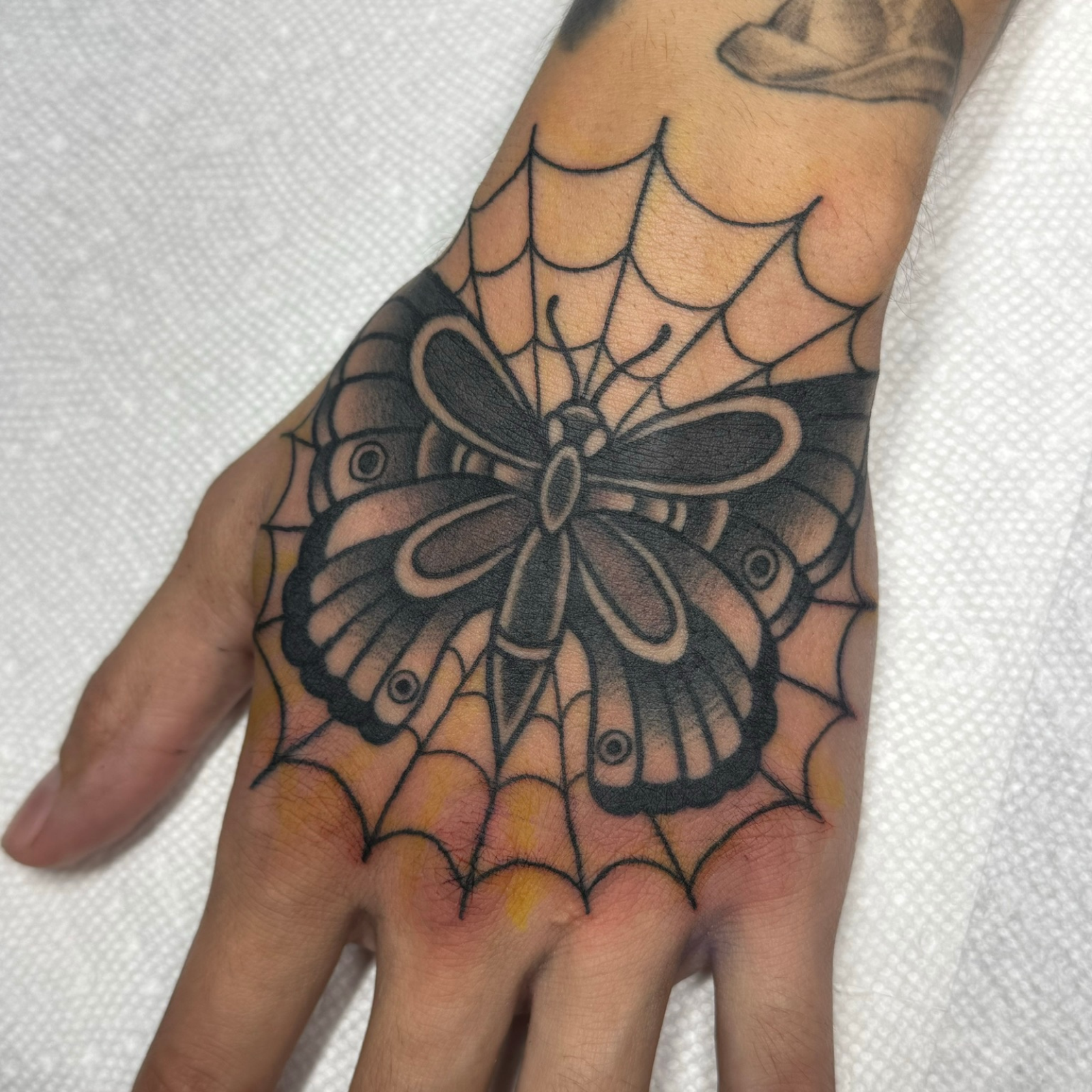 Dame of the West Hand Tattoo