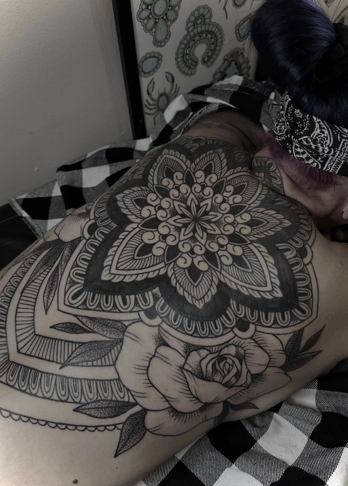 Geometric Back Tattoo in Scottsdale Arizona