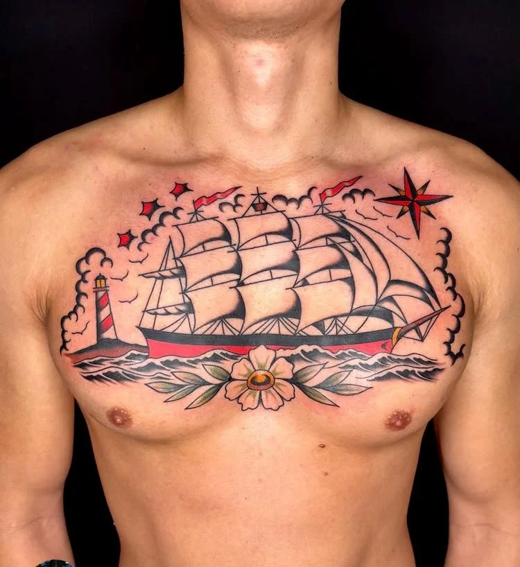 Chris Naderer American Traditional Tattoo Design