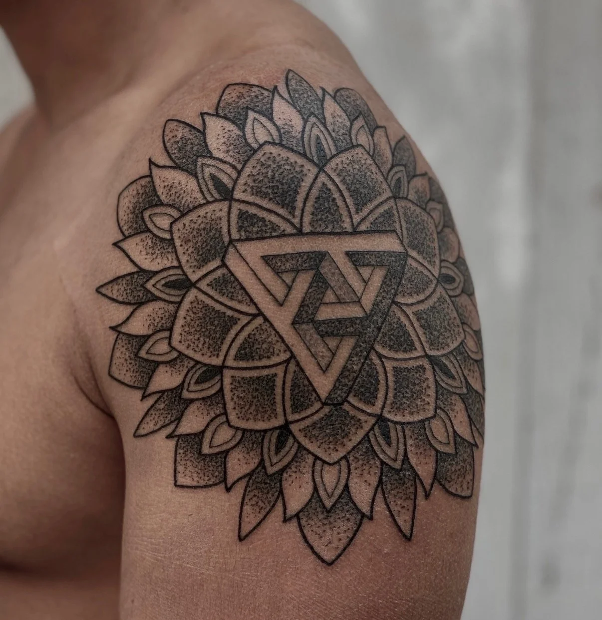 Morgan Gatekeeper Tattoo Geometric Design