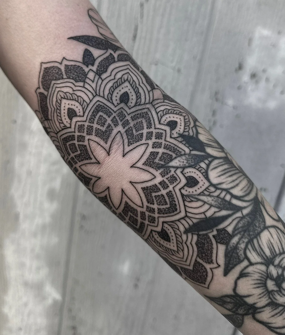 Dame of the West Tattoo Shop Geometric Design