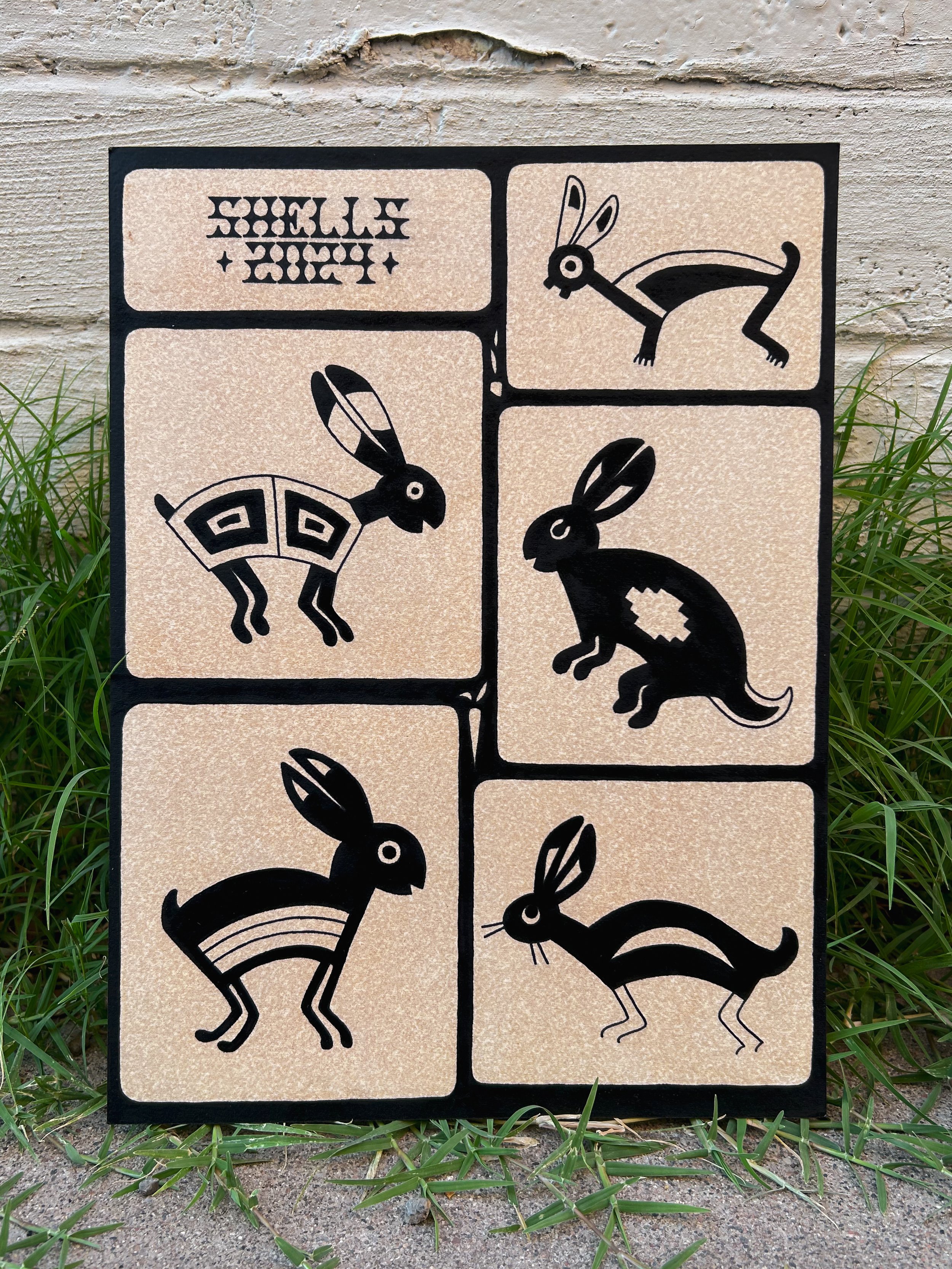 Shelly Benally @imcasterr original Bunny flash painting.jpeg