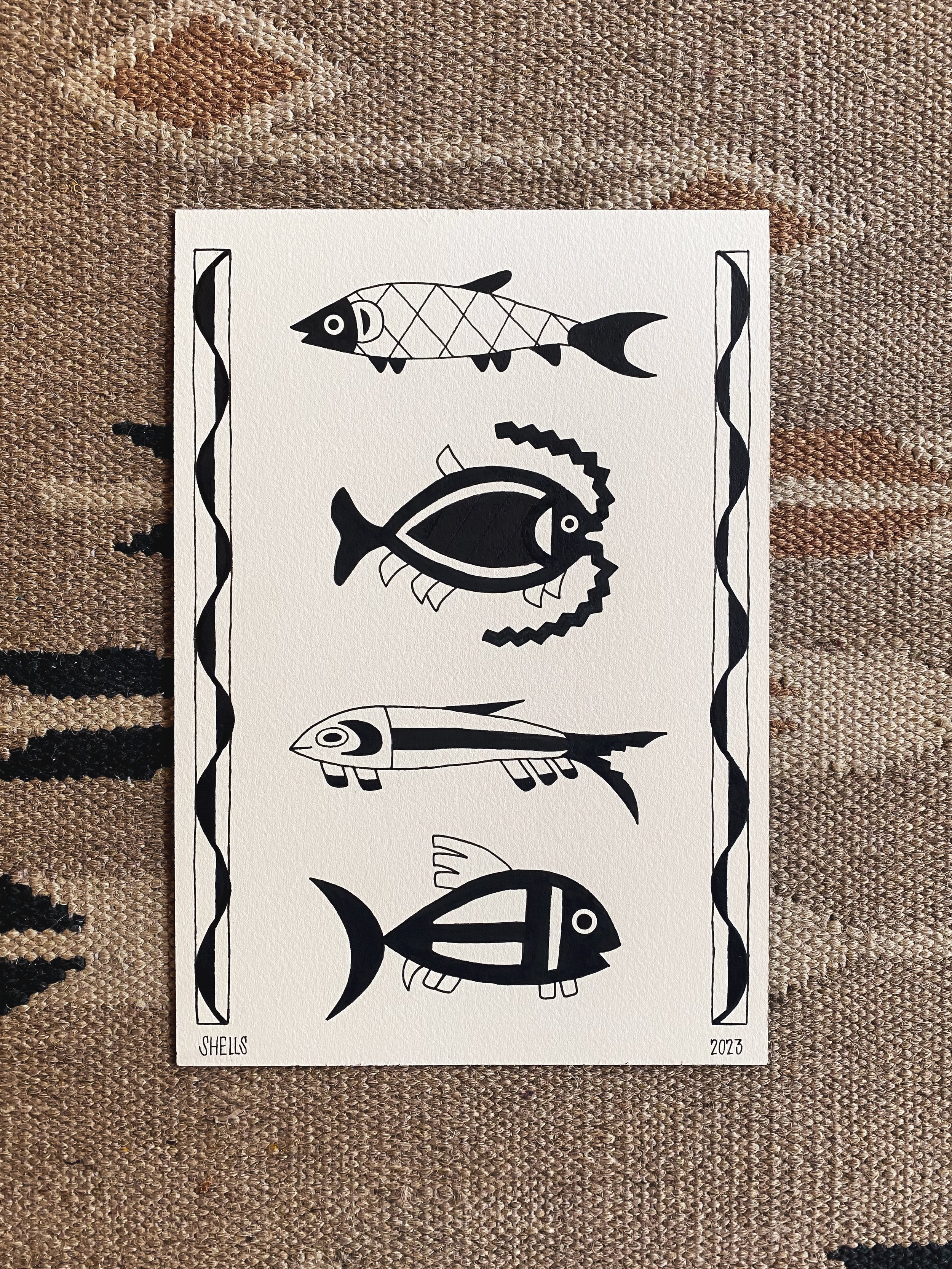 Shelly Benally @imcasterr original fish flash painting.jpeg