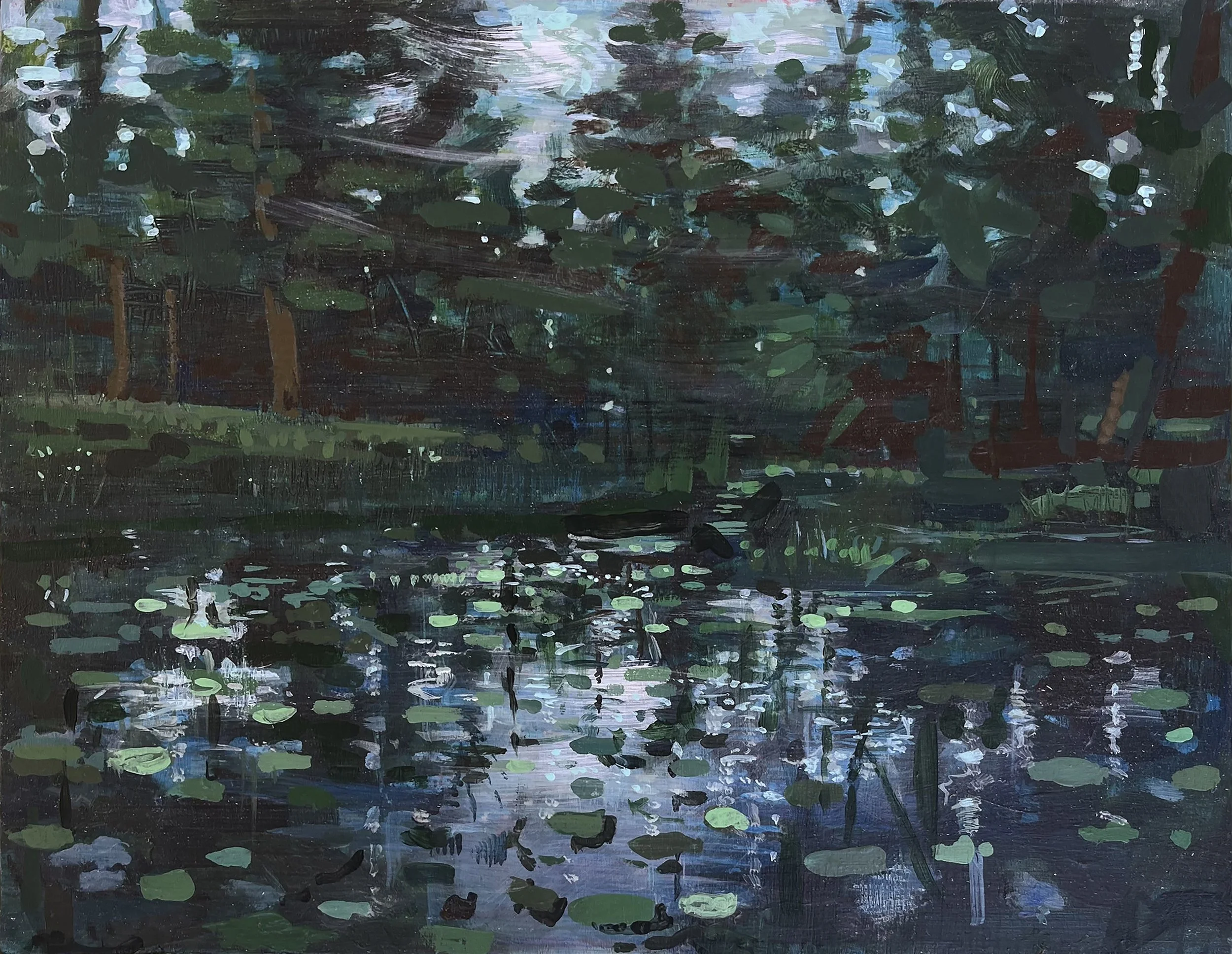 "Last Light" 
18x14" 
Acrylic on panel  