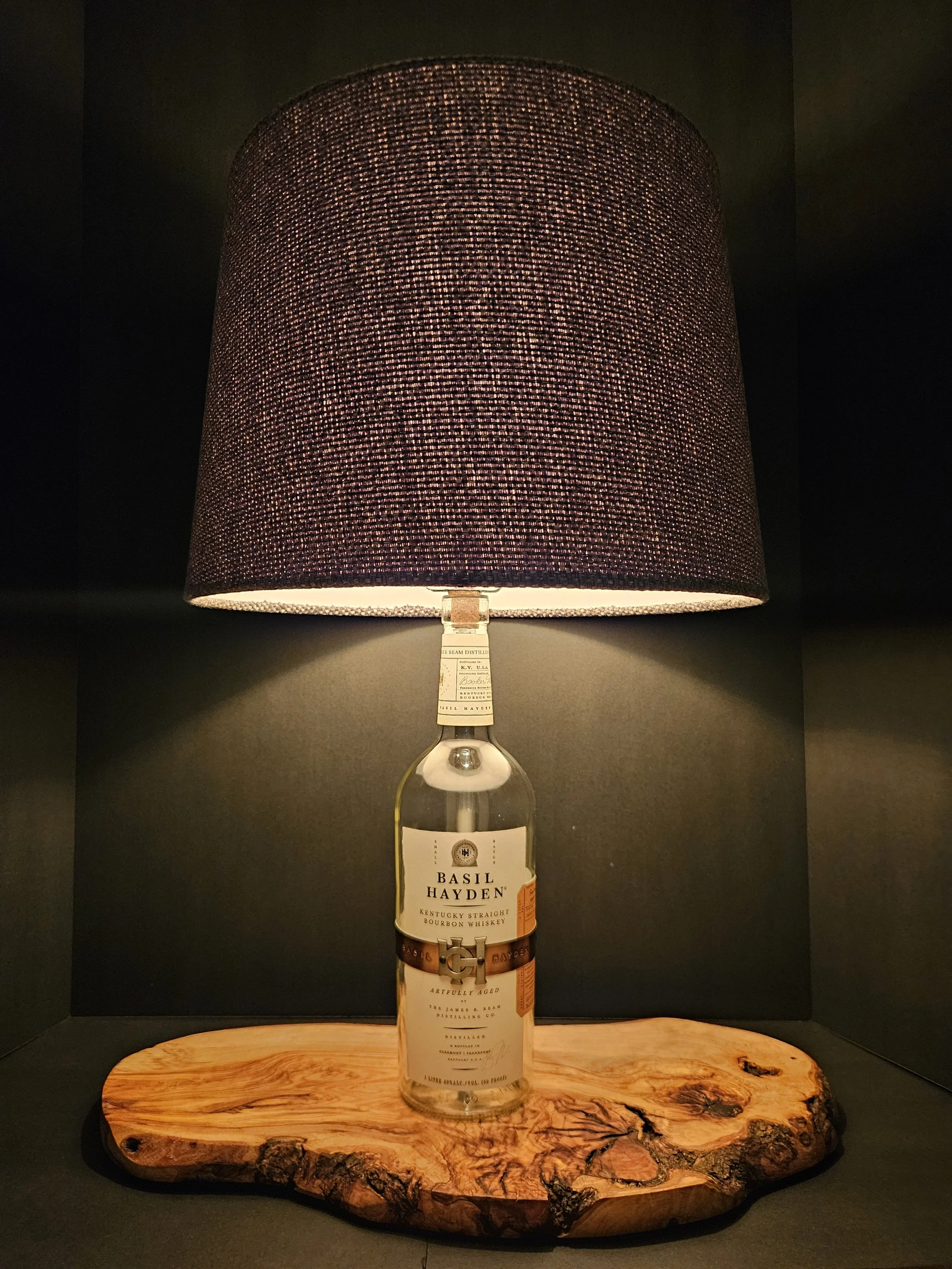 Basil Hayden Bottle Lamp