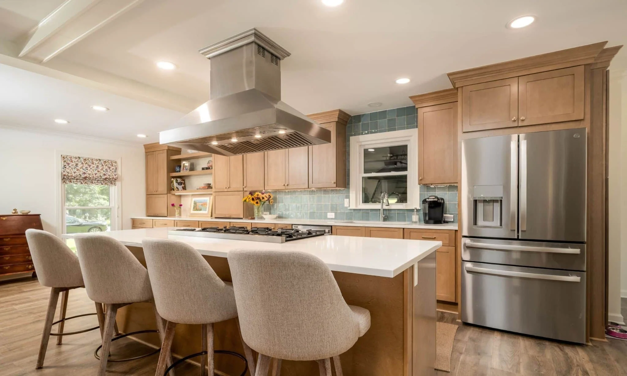 Contemporary Wood-Tone Kitchen Remodel