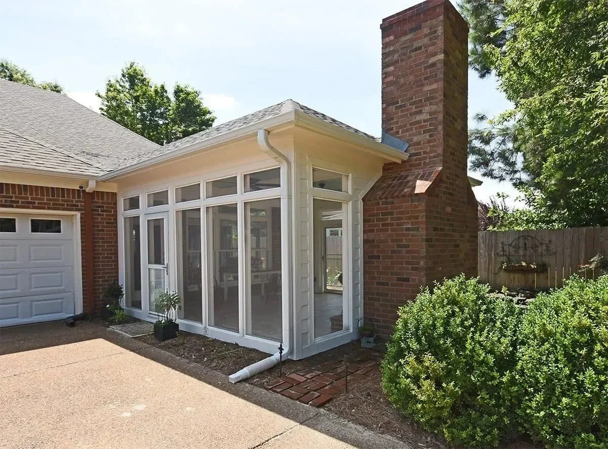 Orian Screened-In Porch & Fireplace